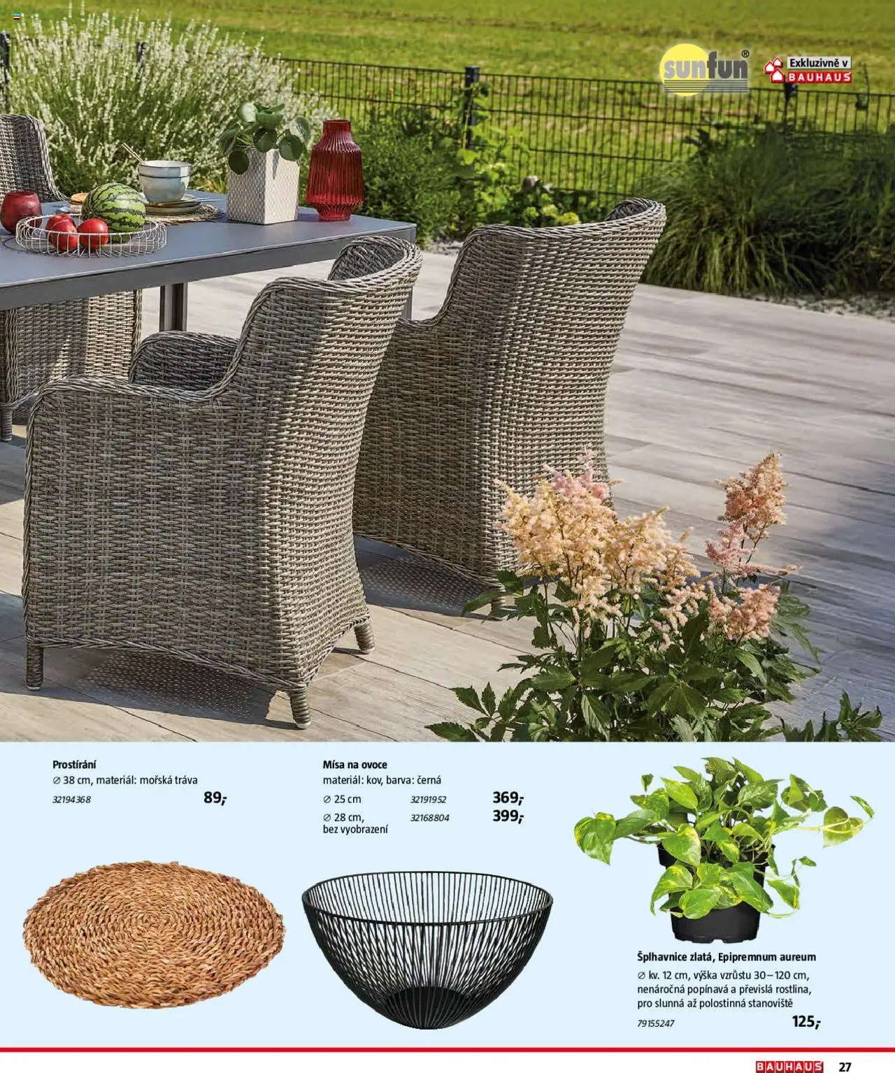 Bauhaus katalog Zahradní nábytek od 01.04.2025 | Strana: 27 | Produkty: Ovoce, Prostírání