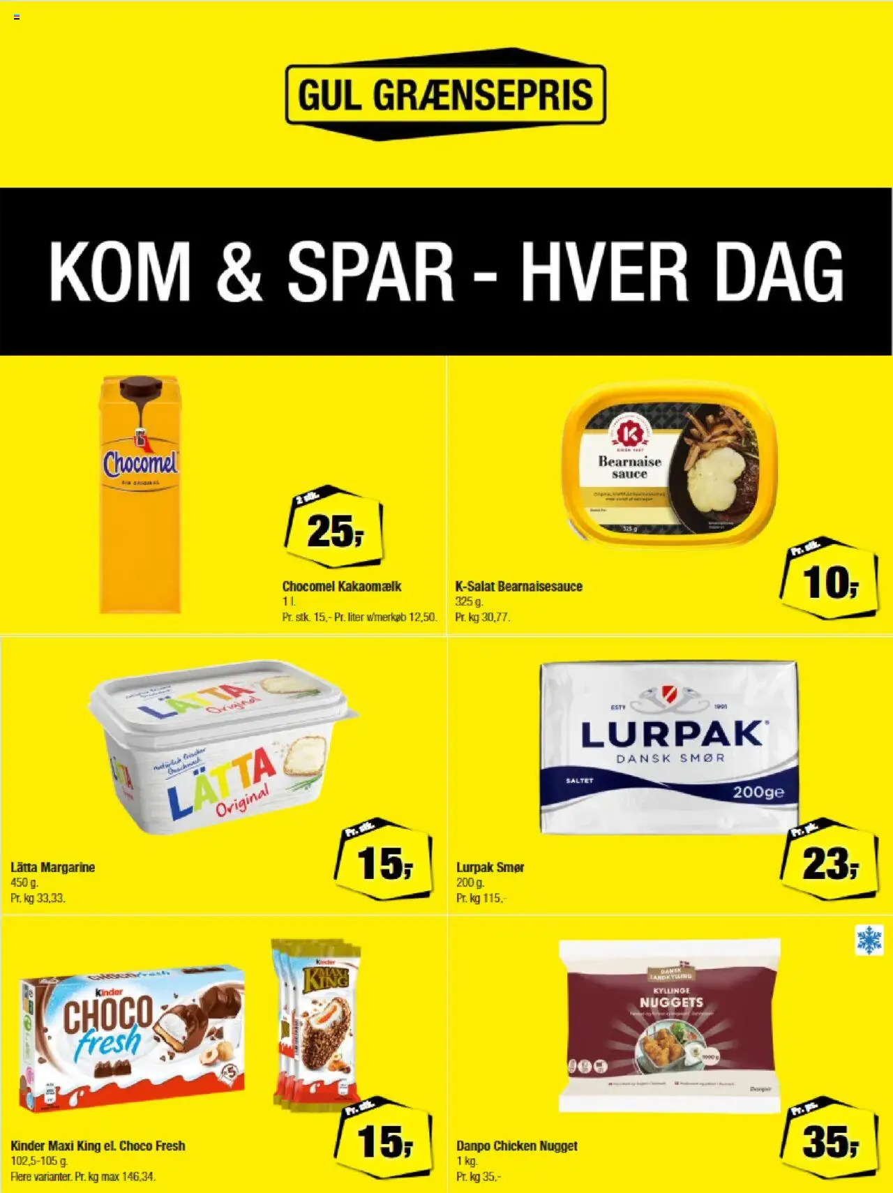 Calle tilbudsavis – gyldig fra 08.10.2025 | Side: 2 | Produkter: Smør, Nuggets, Kakaomælk, Margarine