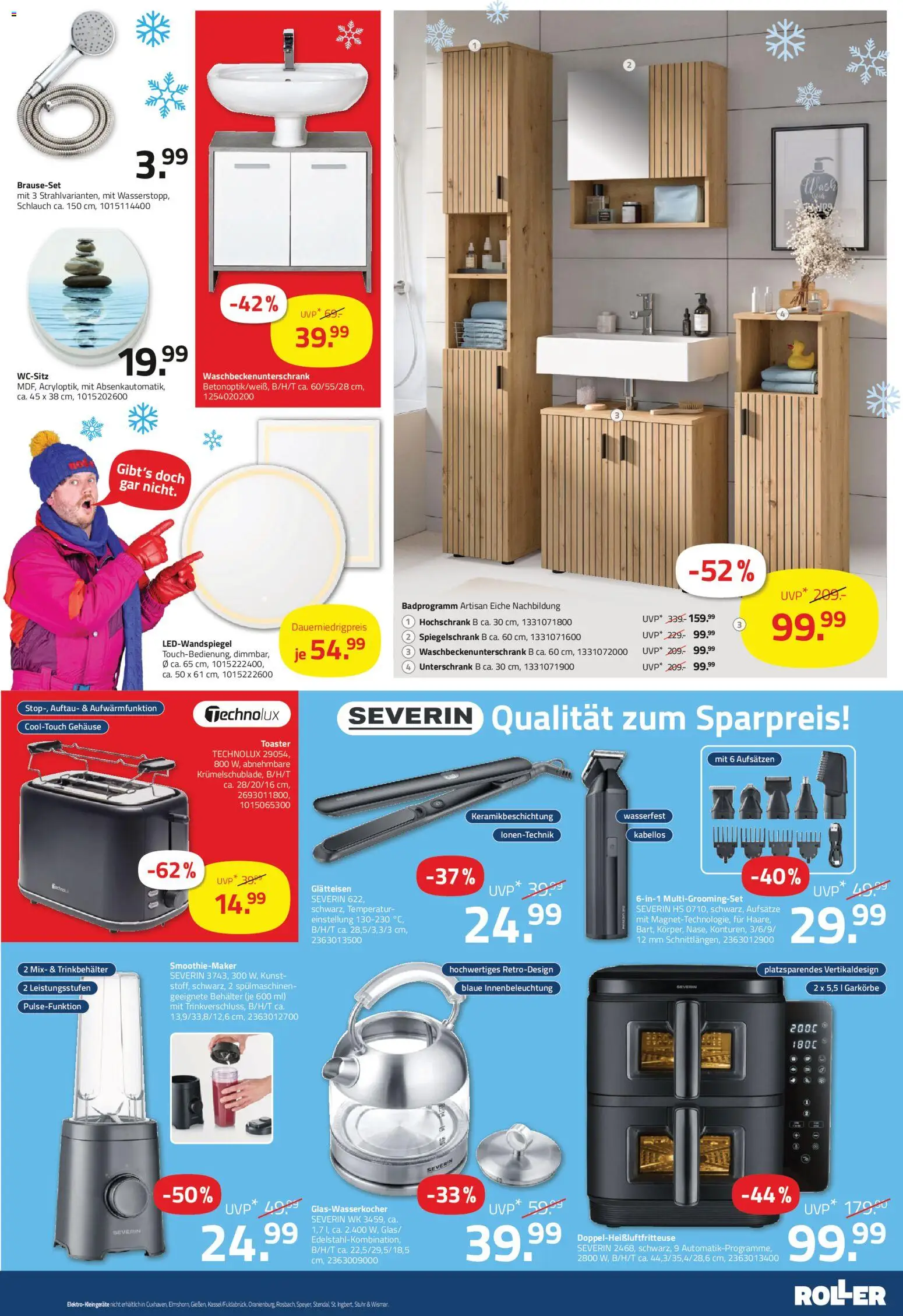 Roller Prospekt 	 – gültig ab 25.01.2026 | Seite: 13 | Produkte: Spiegelschrank, Unterschrank, Hochschrank, Glätteisen