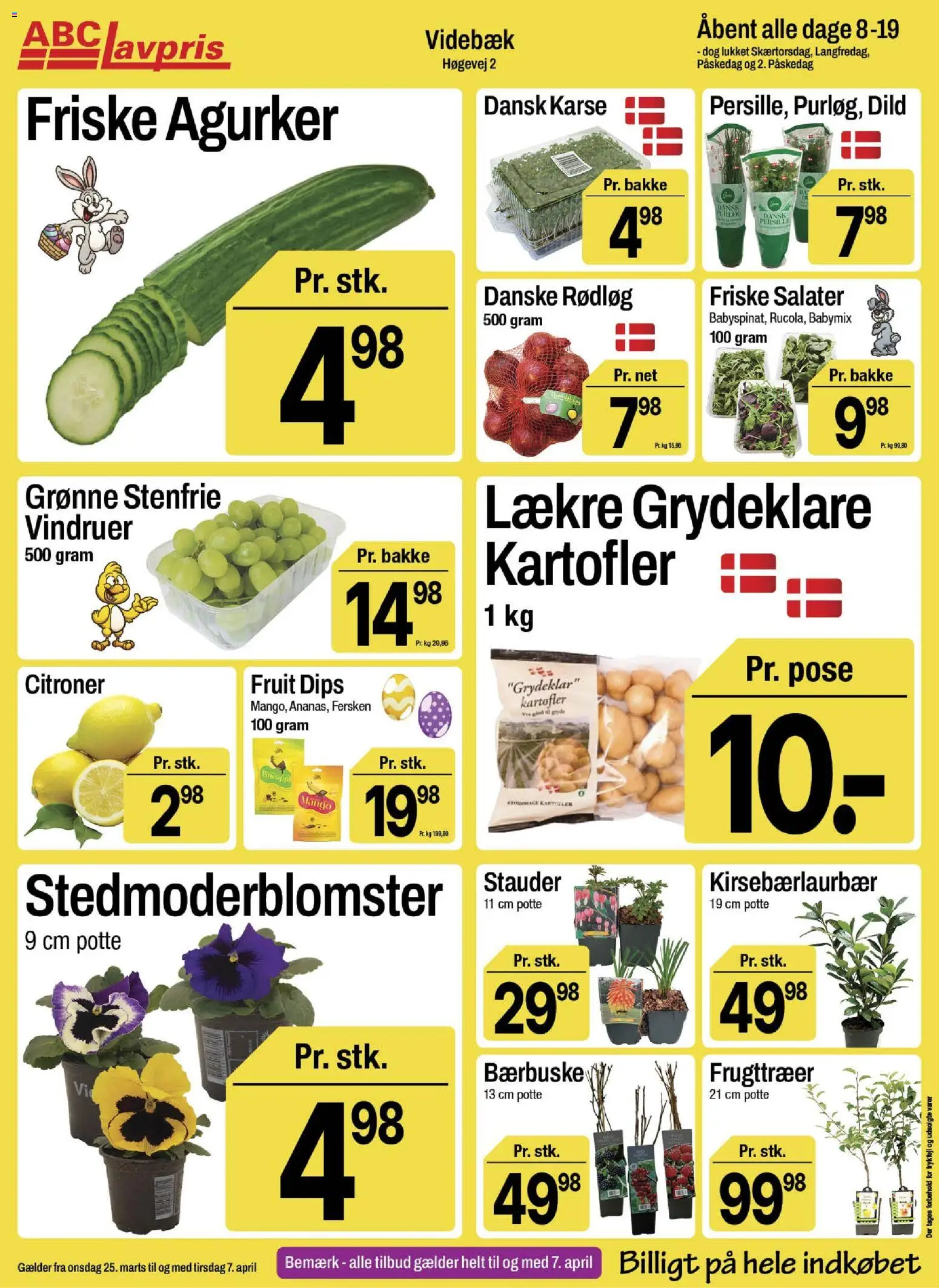 Abc Lavpris tilbudsavis – gyldig fra 25.03.2026 | Side: 5 | Produkter: Mango, Karse, Citroner, Agurker