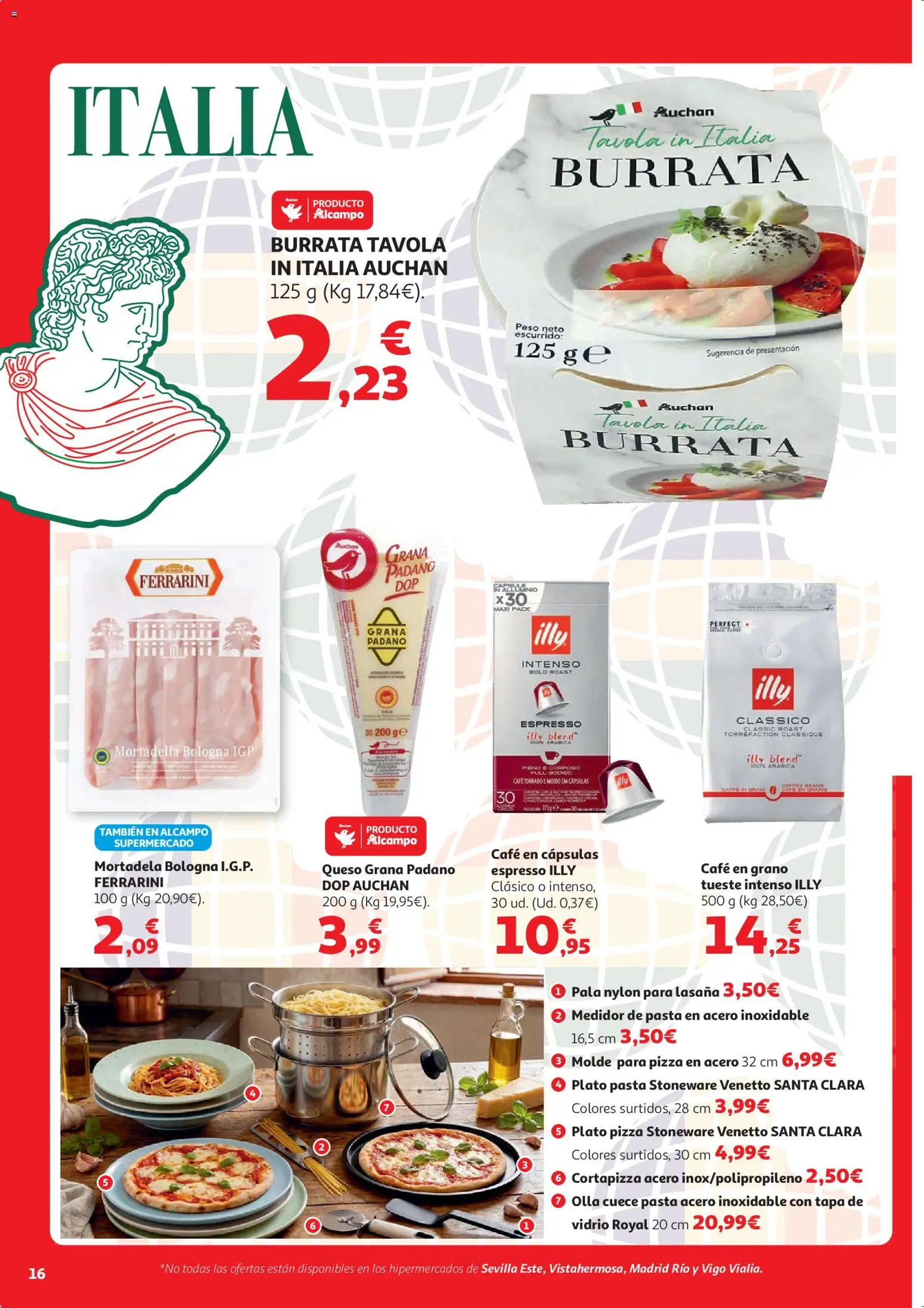 Alcampo  HG Unico Mad │ válido desde el 07.04.2026 | Página: 21 | Productos: Queso, Café, Peso, Mortadela