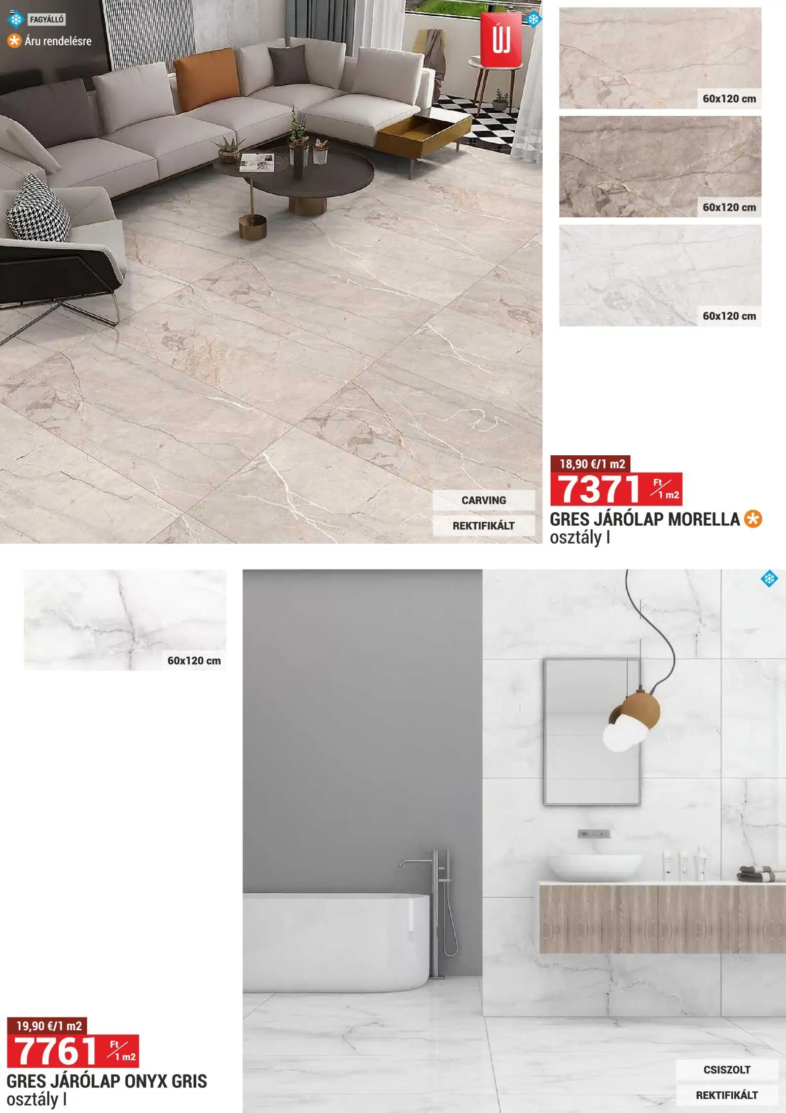 Merkury Market akciós ujság - amely érvényes a következő dátumtól: 01.12.2025 | Oldal: 23 | Termékek: Gres, Járólap