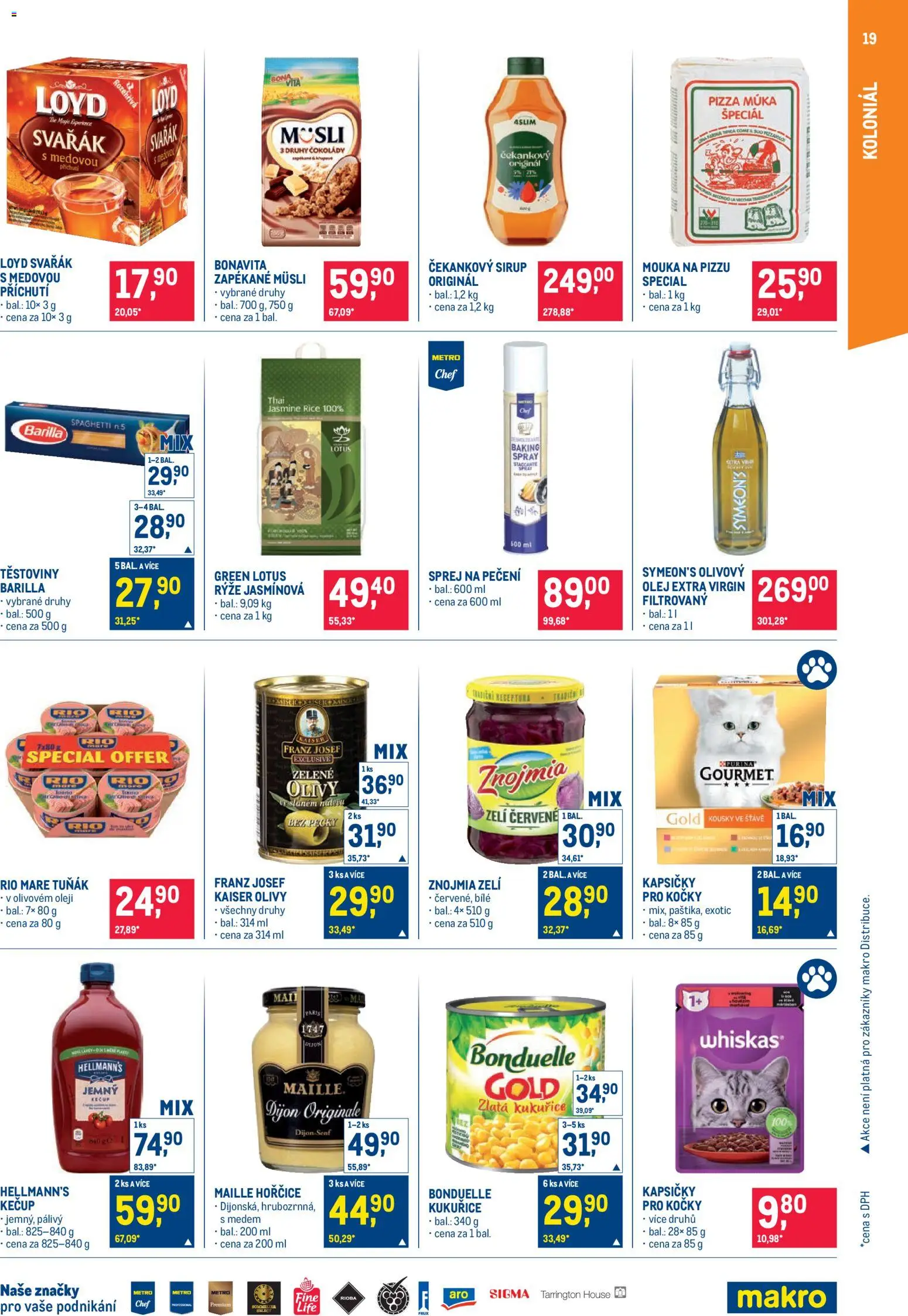 Makro leták - Pro milovníky jídla od 22.10.2025 | Strana: 19 | Produkty: Pizza, Zelí, Kečup, Hellmann's