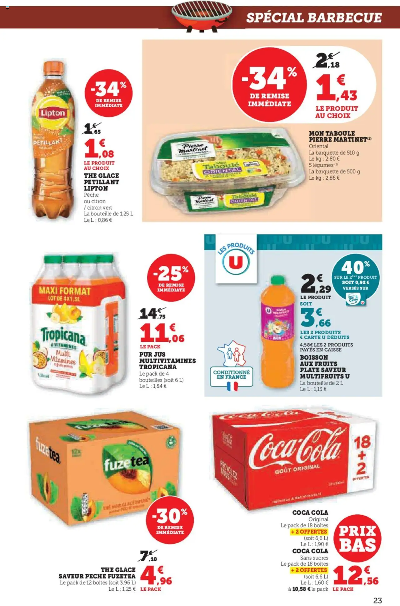  | Page: 23 | Produits: Citron vert, Pêche, Barbecue, Thé glacé