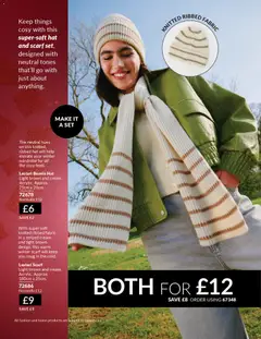 Preview of AVON - Black Friday valid from 01.11.2025 | Page: 103 | Products: Scarf, Hat, Cream, Wardrobe