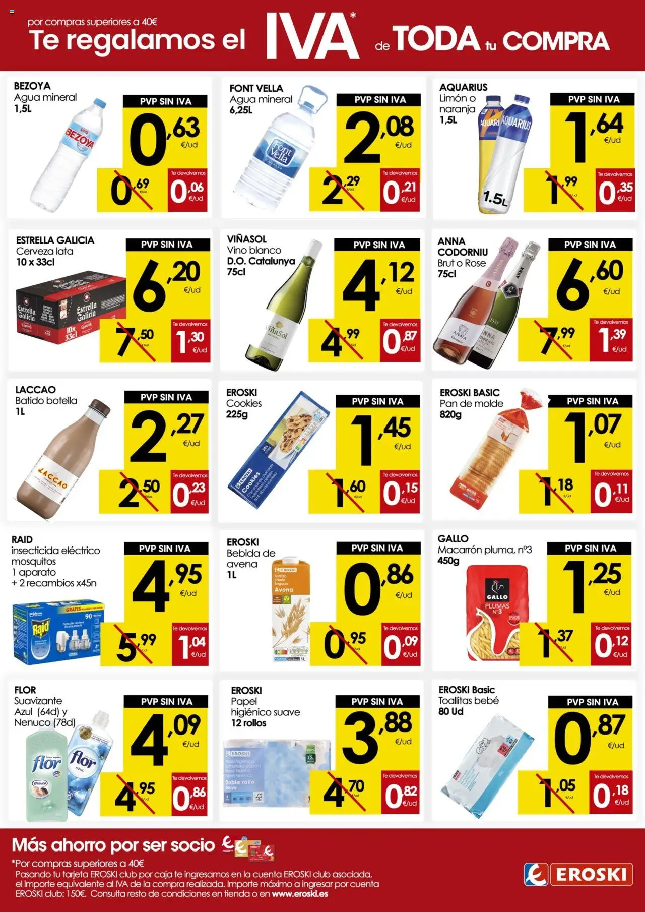 Eroski - Cumplimos un años en Marratxí │ válido desde el 18.06.2025 | Página: 7 | Productos: Cerveza, Pasta, Suavizante, Bebida de avena