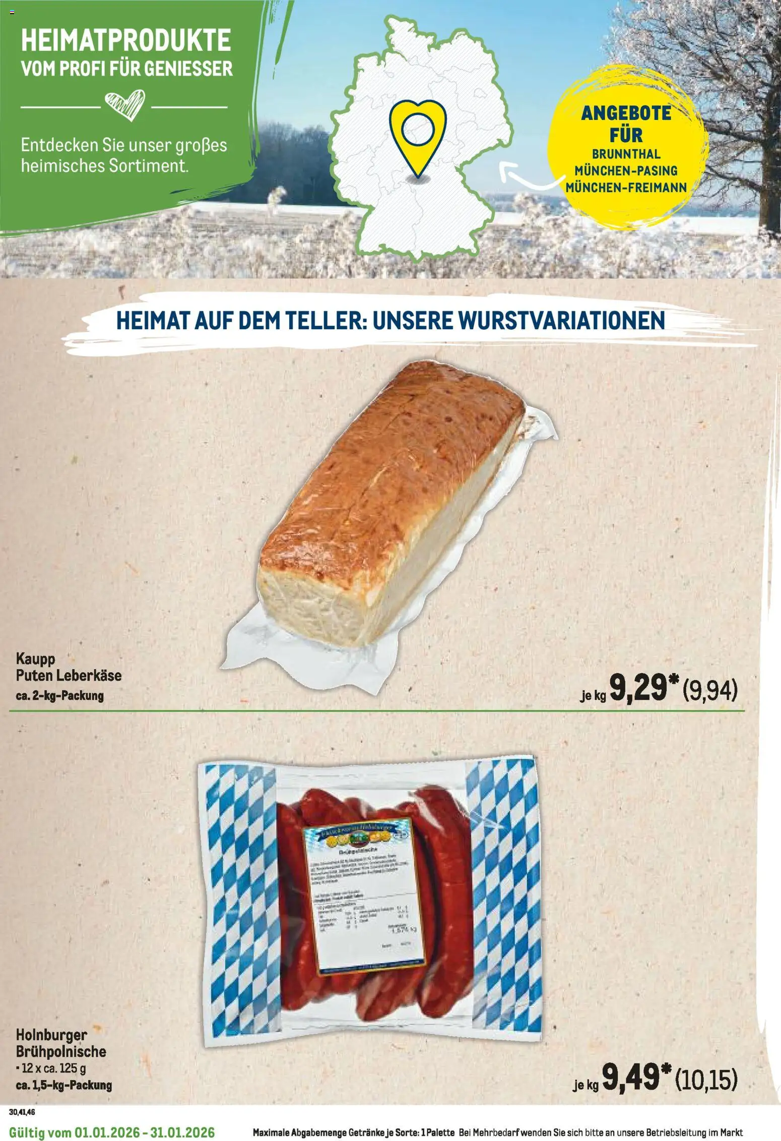 Metro  Regionaler Flyer – gültig ab 01.01.2026 | Seite: 86 | Produkte: Leberkase