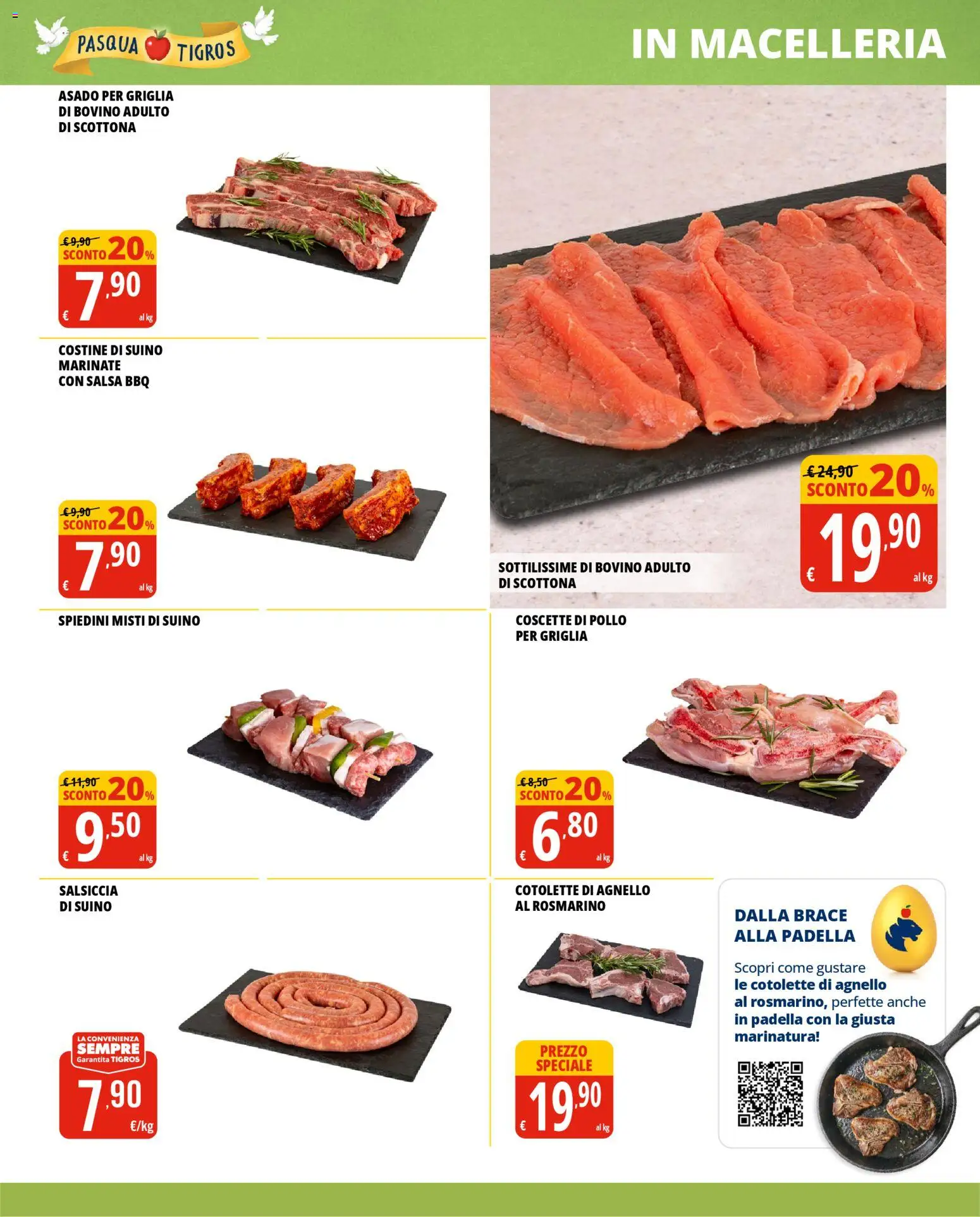 Volantino Tigros del 24.03.2026 | Pagina: 7 | Prodotti: Bovino, Salsa, Griglia, Spiedini
