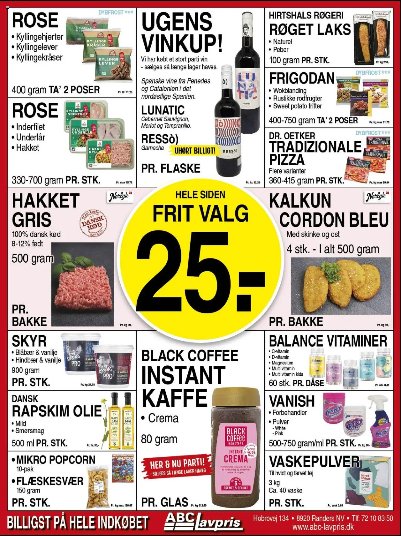 Abc Lavpris Tilbudsavis gyldig fra 20.08.2025 | Side: 7 | Produkter: Olie, Kaffe, Pizza, Flæskesvær