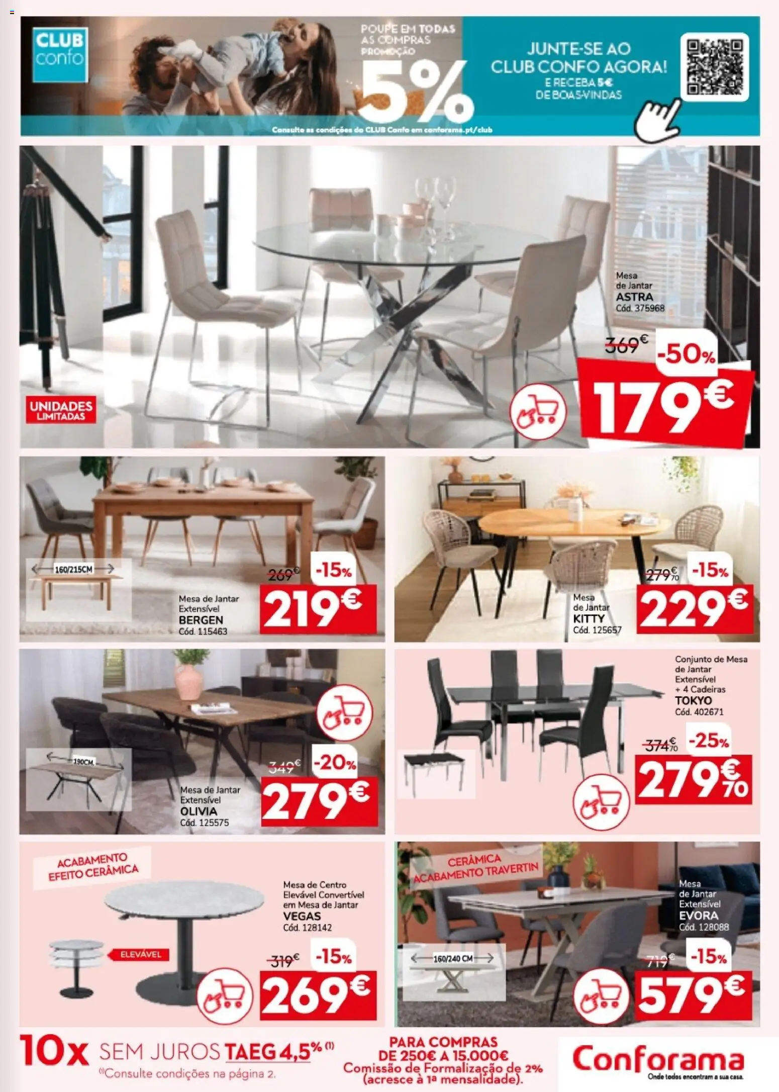 Conforama folheto | 26/03/2026 |  🎉 Como obter um desconto limitado? Poupe ainda hoje! | Portugal