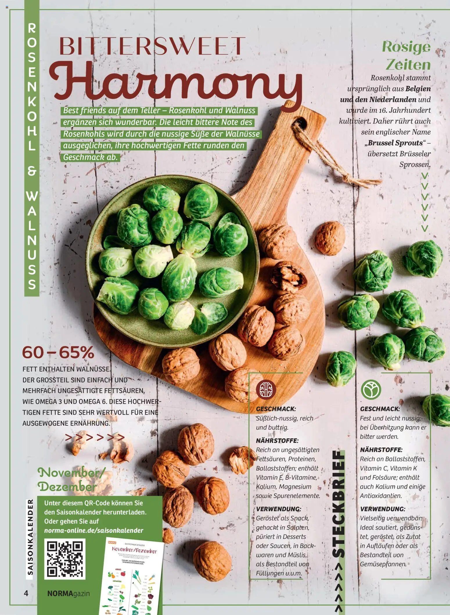Norma NORMAgazin November/Dezember 2025 – gültig ab 01.11.2025 | Seite: 4 | Produkte: Walnüsse, Gemüse