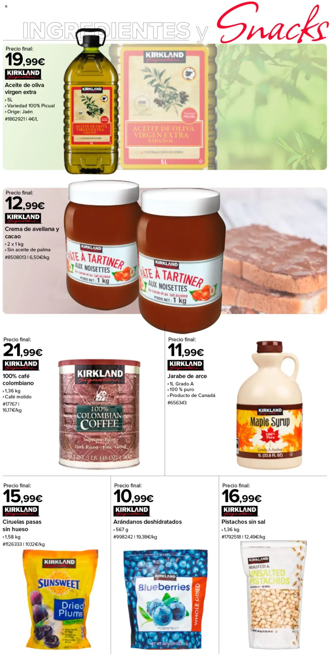 Costco catálogo │ válido desde el 10.10.2025 | Página: 4 | Productos: Aceite, Café, Paté, Café molido