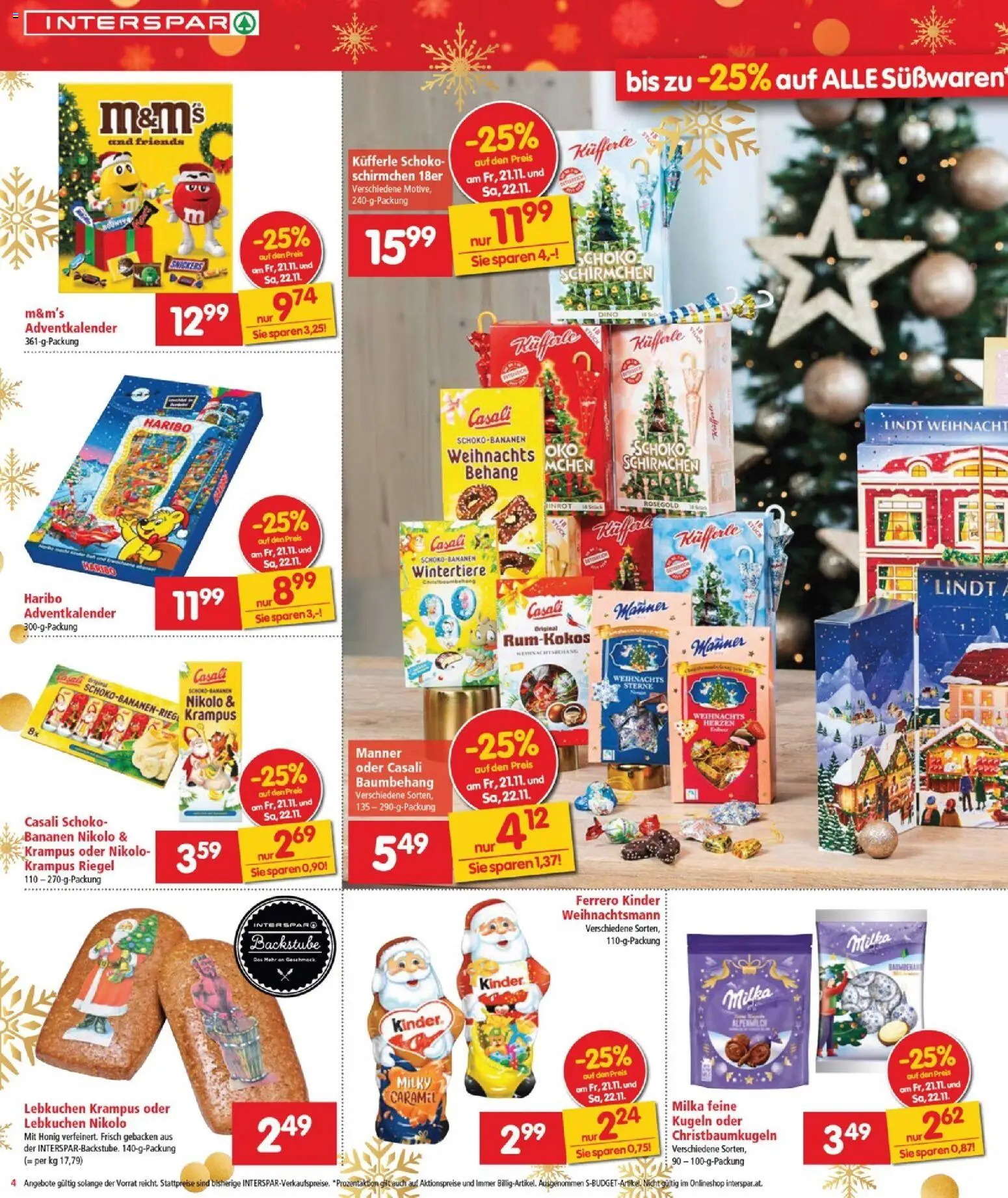 Interspar Flugblatt - Burgenland gültig ab 20.11.2025 | Seite: 4 | Produkte: Bananen