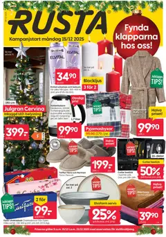 Rusta - erbjudanden - Förhandsvisning av reklamblad från butik Rusta aktuell från 15.12.2025