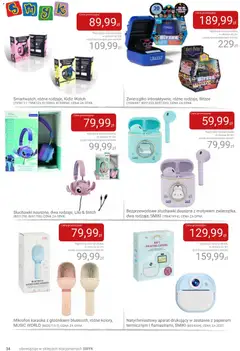 Pogląd oferty "Smyk Gazetka" - ważna od 16.12.2025 | Strona: 34 | Produkty: Słuchawki, Mikrofon, Mikrofon karaoke