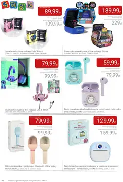 Pogląd oferty "Smyk Gazetka" - ważna od 16.12.2025 | Strona: 34 | Produkty: Słuchawki, Mikrofon, Mikrofon karaoke
