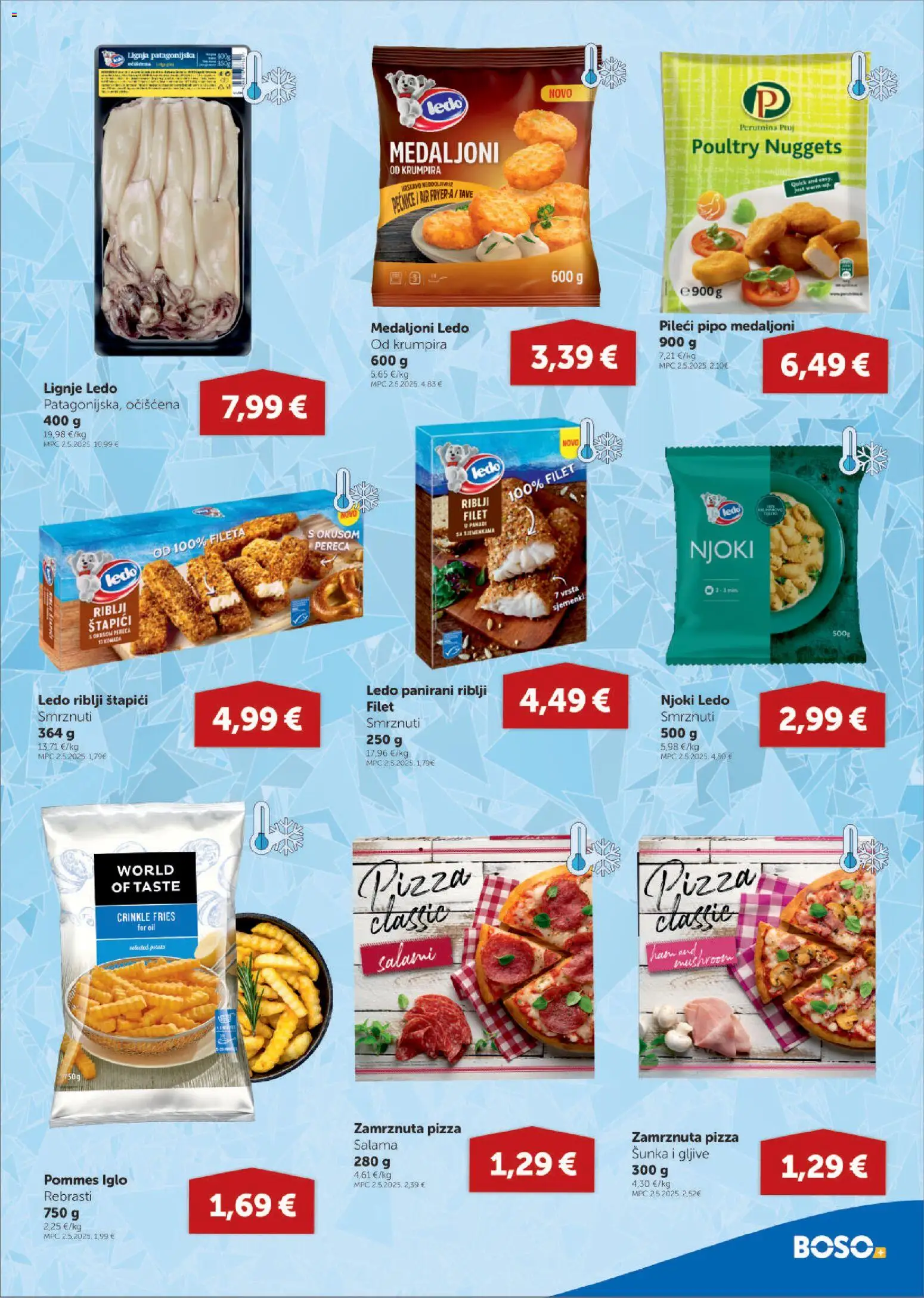 Boso katalog | vrijedi od 22.12.2025 | Stranica: 7 | Proizvodi: Salama, Pizza, Njoki, Štapići
