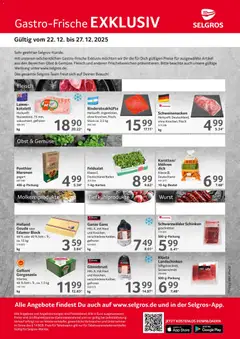 Selgros Gastro Angebote ab 22.12.2025 gültig