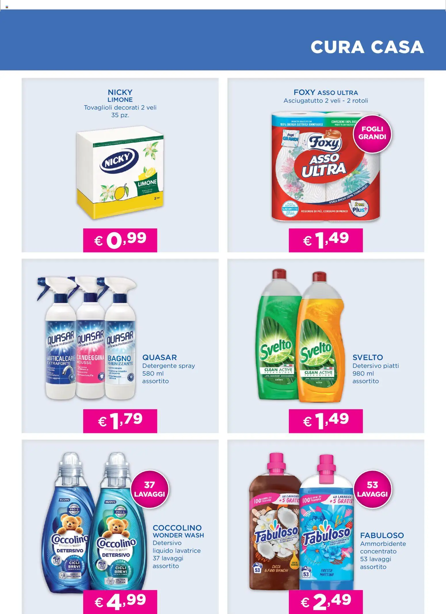 Volantino Acqua e Sapone del 12.11.2025 | Pagina: 7 | Prodotti: Sapone, Anticalcare, Limone, Asciugatutto