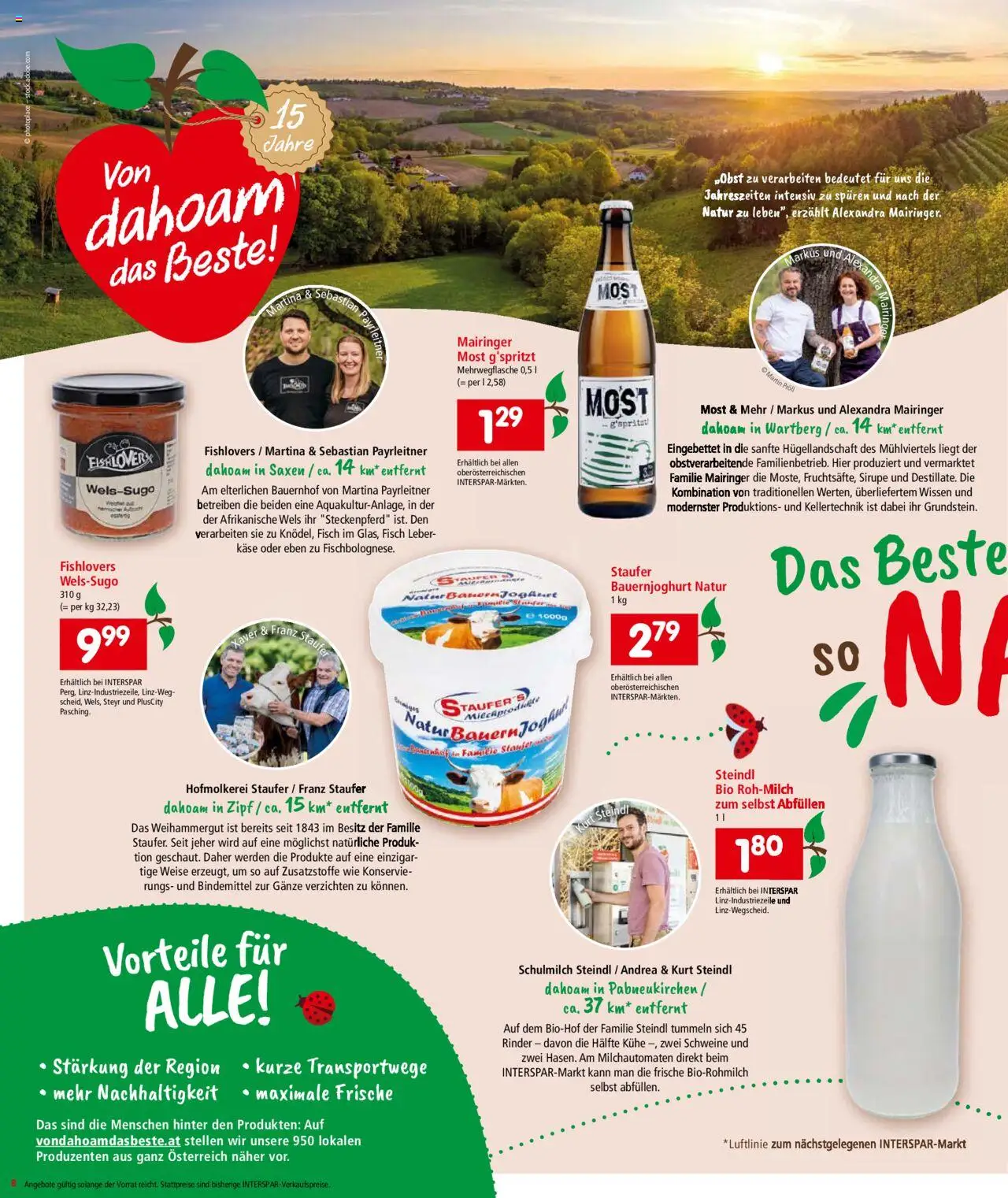 Interspar Flugblatt - Oberoesterreich gültig ab 16.10.2025 | Seite: 9 | Produkte: Käse, Fisch