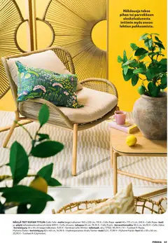K-Citymarket-mainoslehti voimassa 25.03.2026 alkaen | Sivu: 43 | Tuotteet: Pöytä, Tuoli, Matto, Koristetyyny