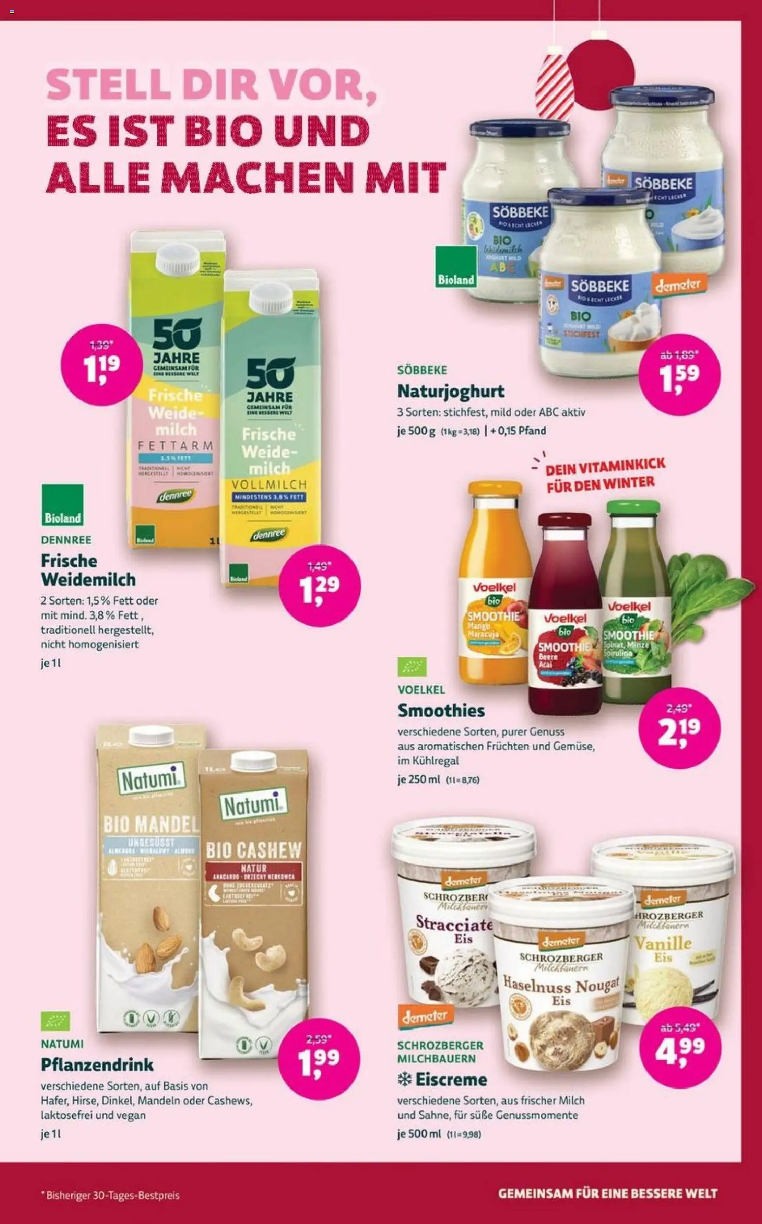Denns BioMarkt Angebote – gültig ab 17.12.2025 | Seite: 3 | Produkte: Milch, Mandeln, Eiscreme, Mango