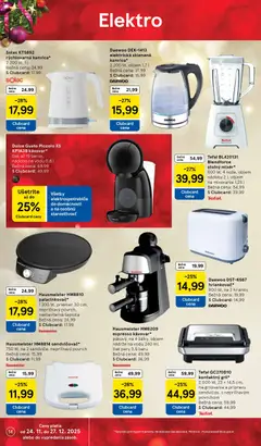 Tesco leták platný od 24.11.2025 | Strana: 14 | Produkty: Dolce Gusto, Tefal