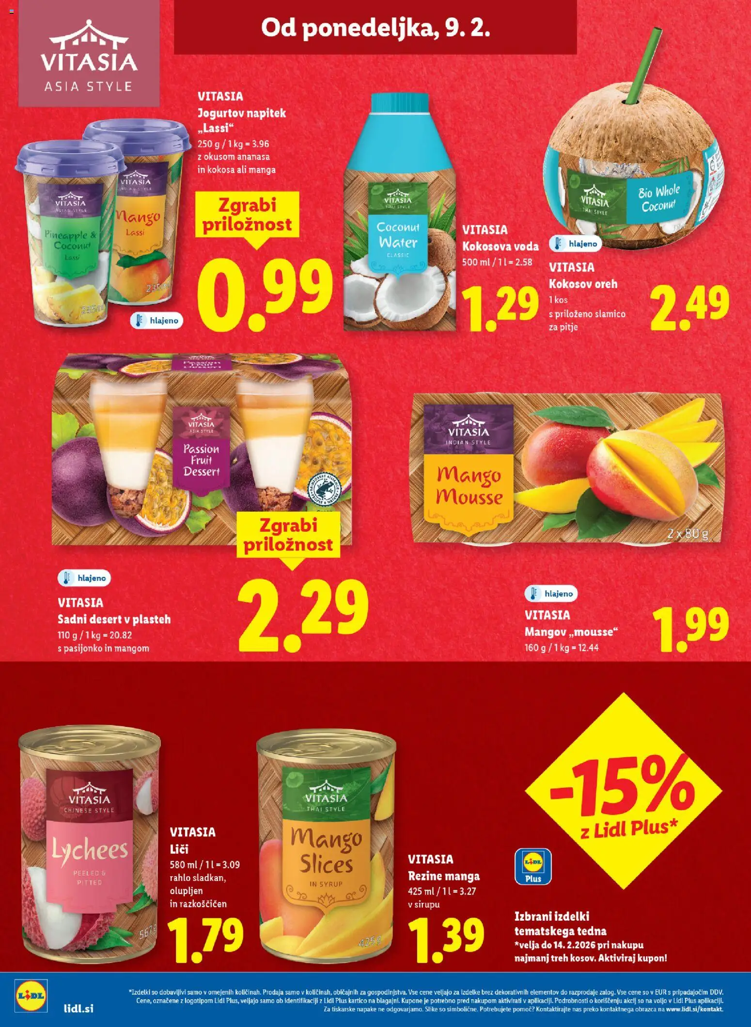 Novi Lidl katalog ponudbe – veljaven od 05.02.2026 | Stran: 46 | Izdelki: Kos, Voda, Mango