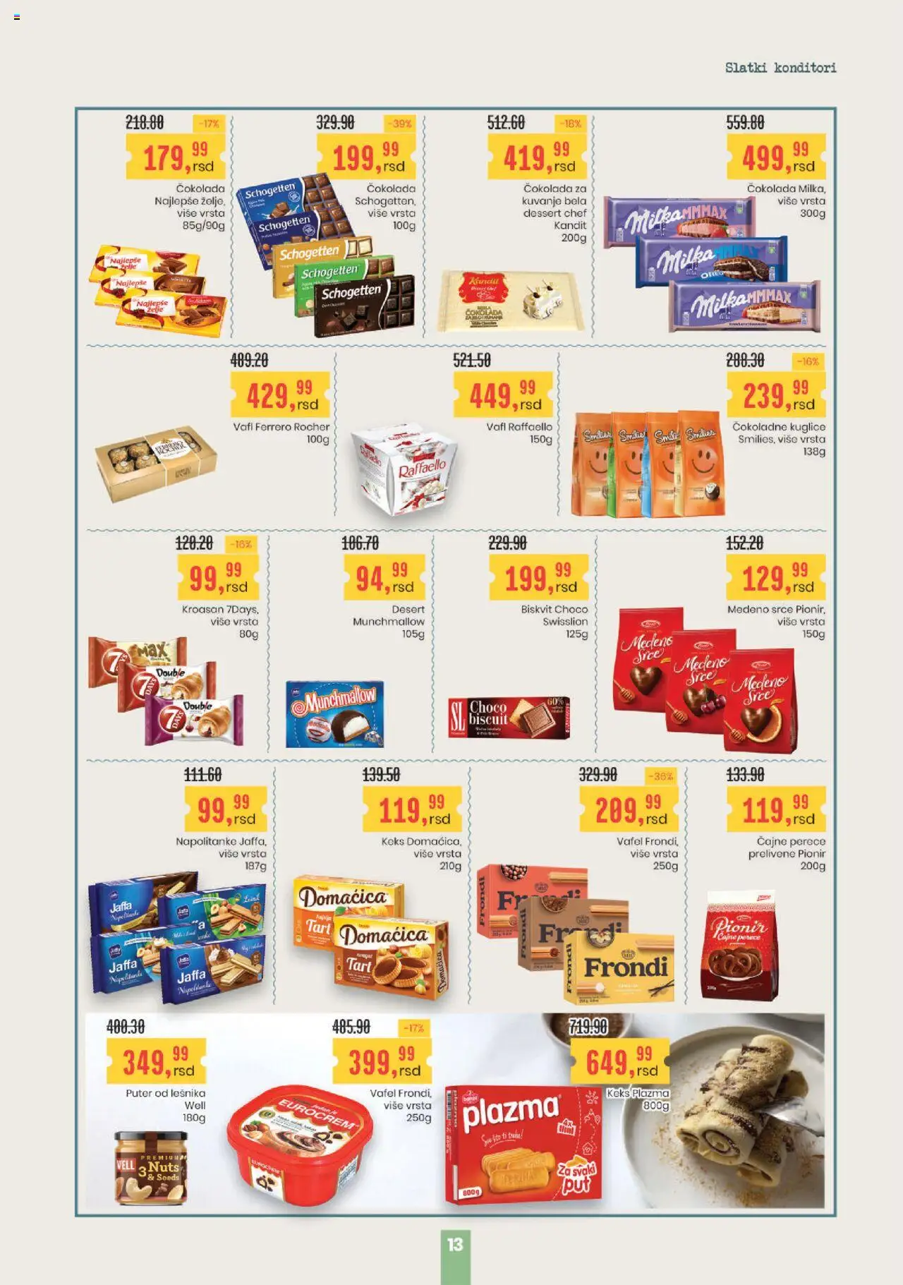 Aroma Market katalog - važi od 16.10.2025 | Strana: 13 | Proizvode: Munchmallow, Plazma, Puter, Čokolada