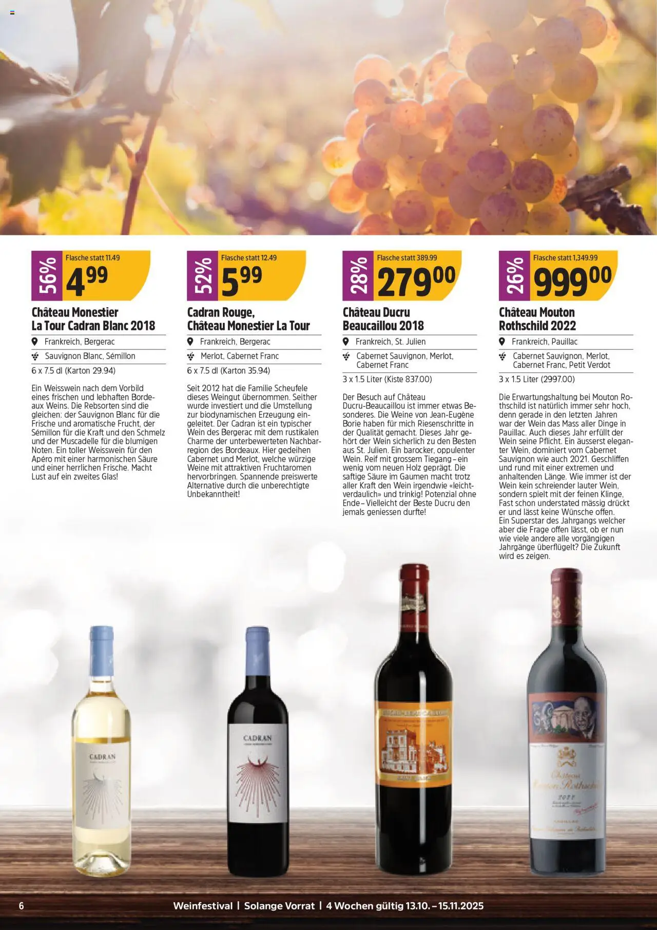 TopCC Aktionen Weinfestival – gültig ab 13.10.2025 | Seite: 6 | Produkte: Weißwein, Wein