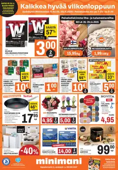 Minimani-mainoslehti voimassa 25.11.2025 alkaen