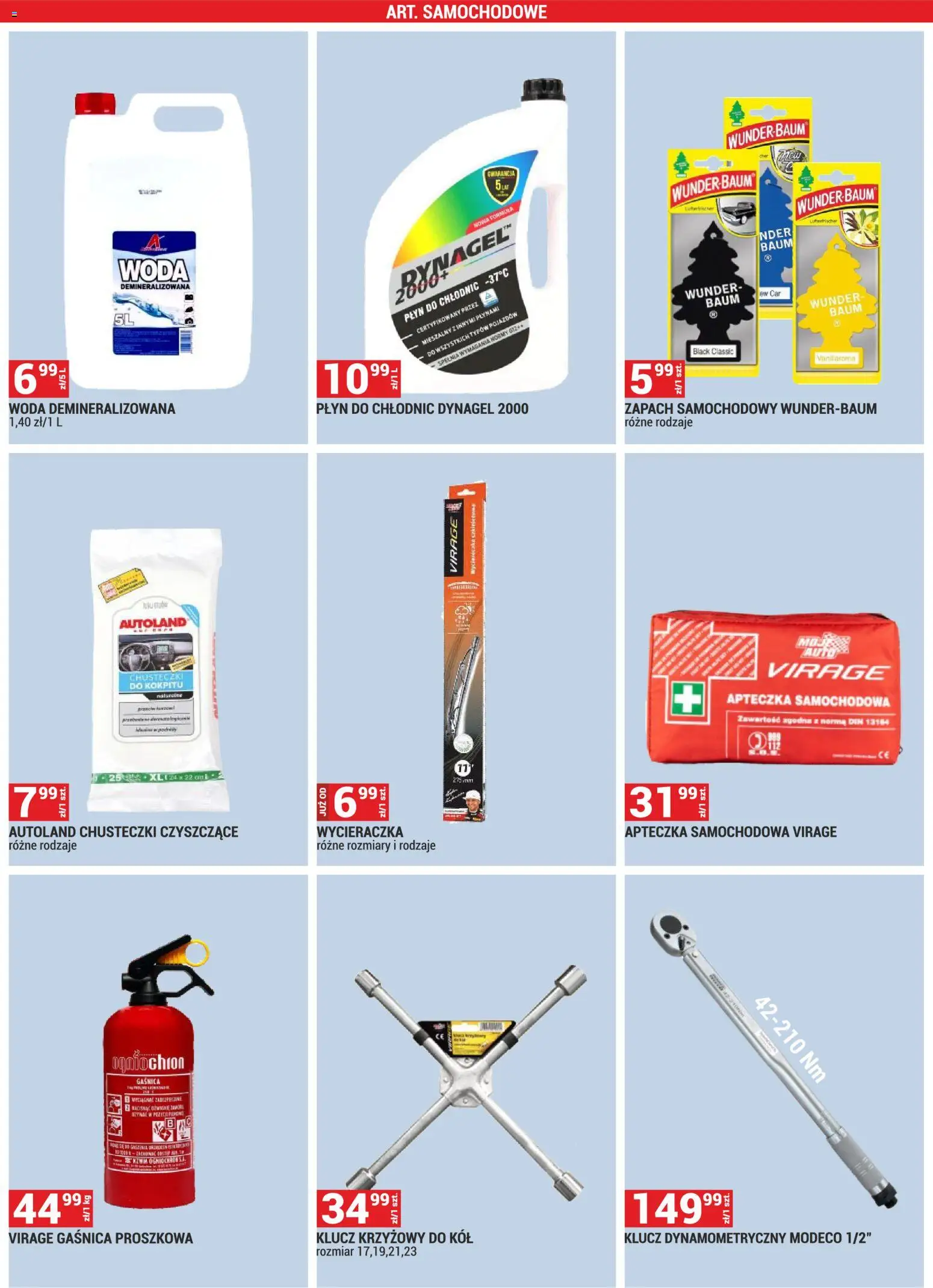 Merkury Market gazetka od 01.03.2026 | Strona: 19 | Produkty: Gaśnica, Wycieraczka, Zapach, Woda