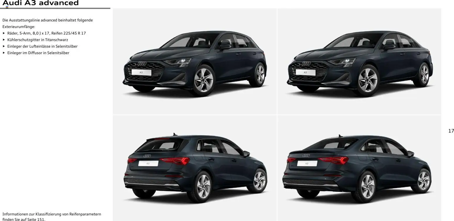 Audi A3 – gültig ab 28.10.2025 | Seite: 17