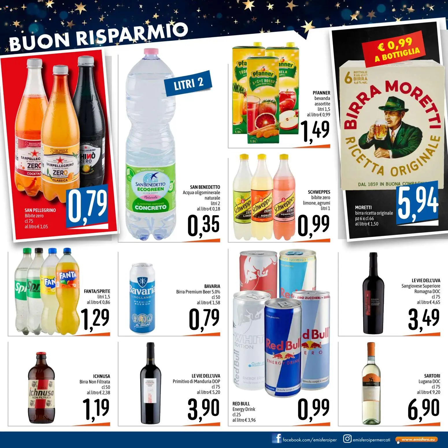 Volantino Emisfero del 28.12.2025 | Pagina: 7 | Prodotti: Birra, Acqua, Bibite, Fanta