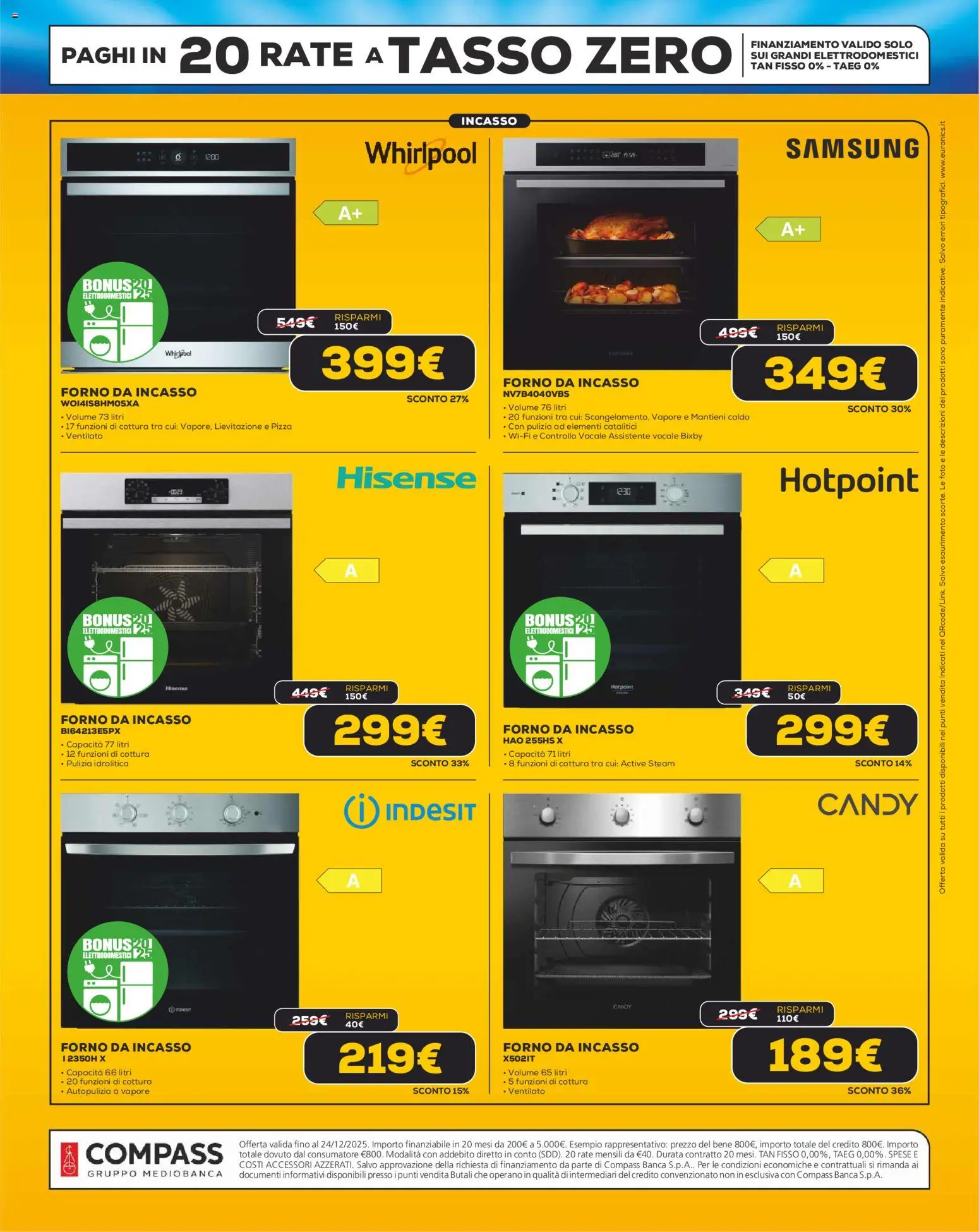 Volantino Euronics del 26.11.2025 | Pagina: 15 | Prodotti: Pizza, Forno, Samsung