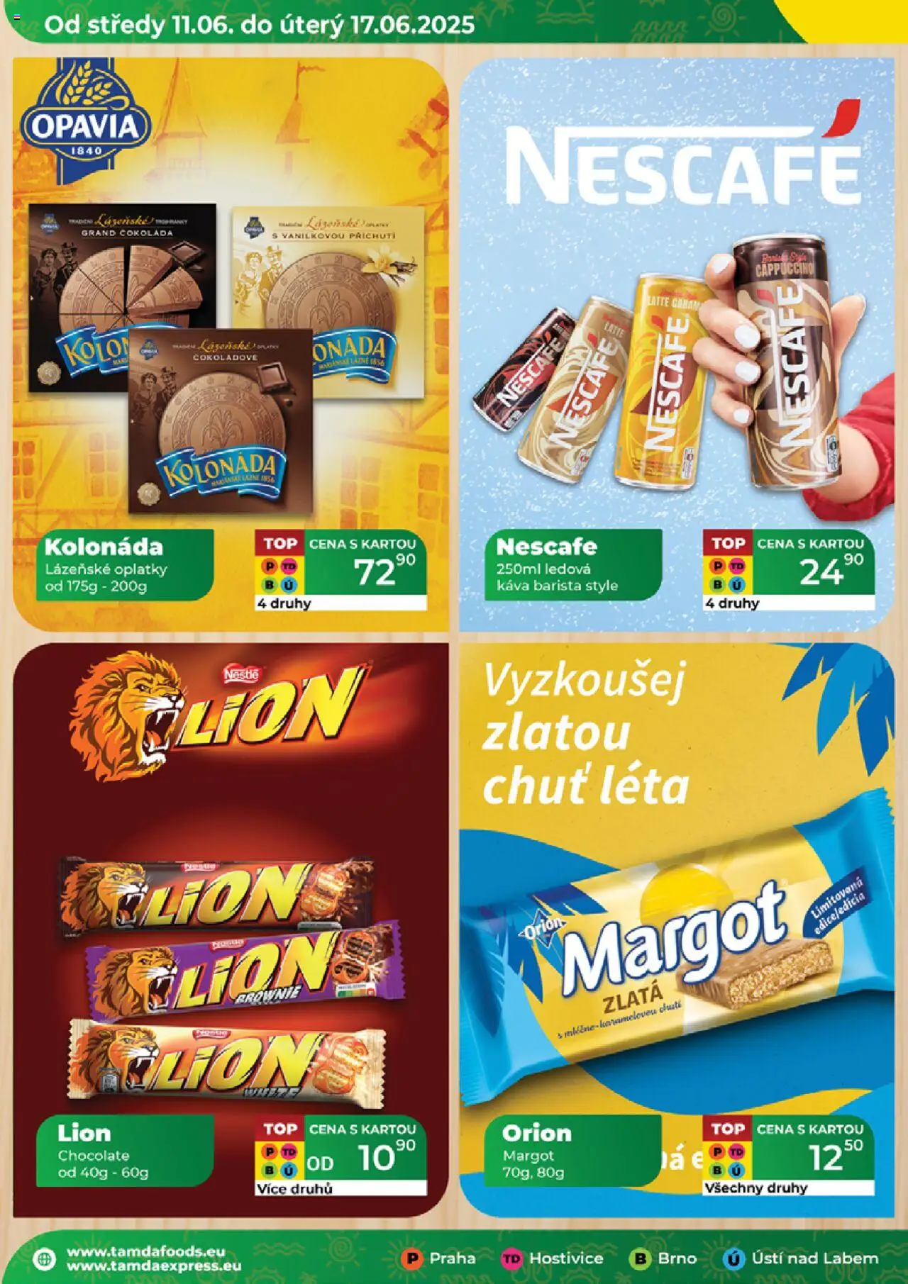 Tamda Foods leták od 11.06.2025 | Strana: 6 | Produkty: Ledová káva, Káva, Brownie, Kolo