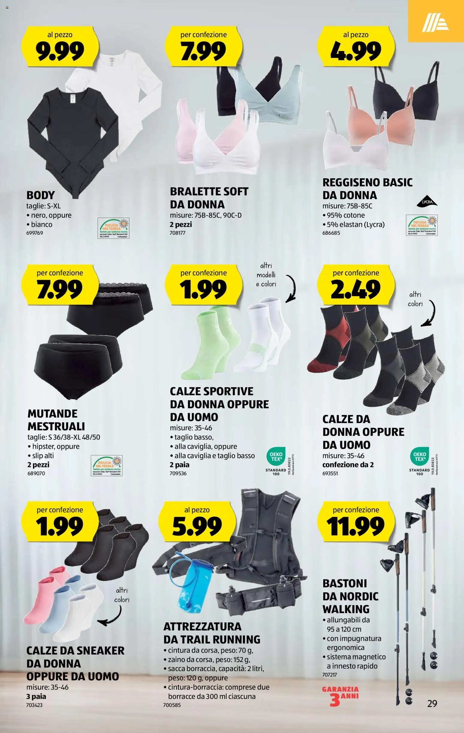 Aldi aktionen IT – gültig ab 30.04.2026 | Seite: 29 | Produkte: Bralette, Walking, Slip