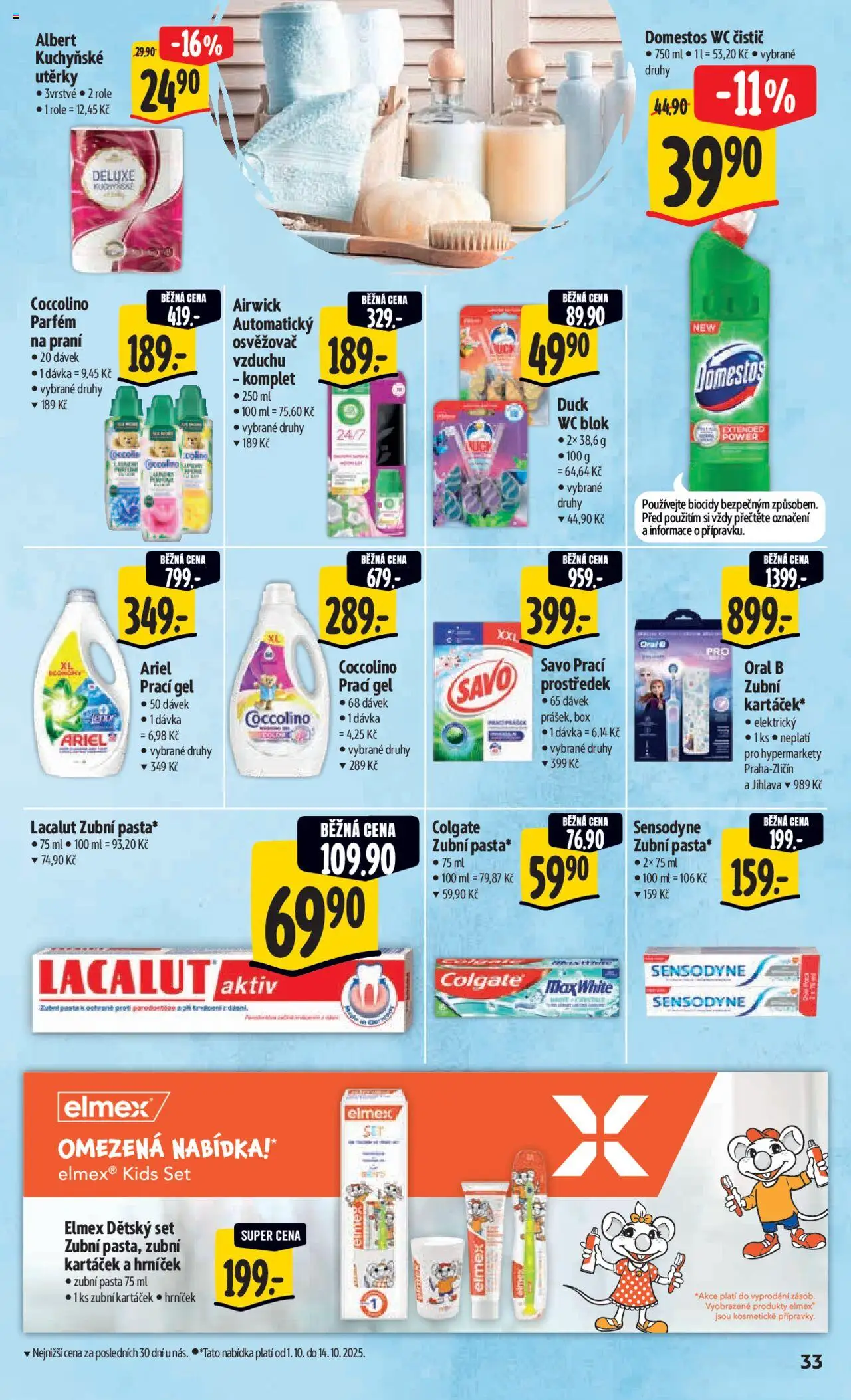 Albert leták - Hypermarket od 01.10.2025 | Strana: 42 | Produkty: Zubní kartáček, Box, Savo, Blok