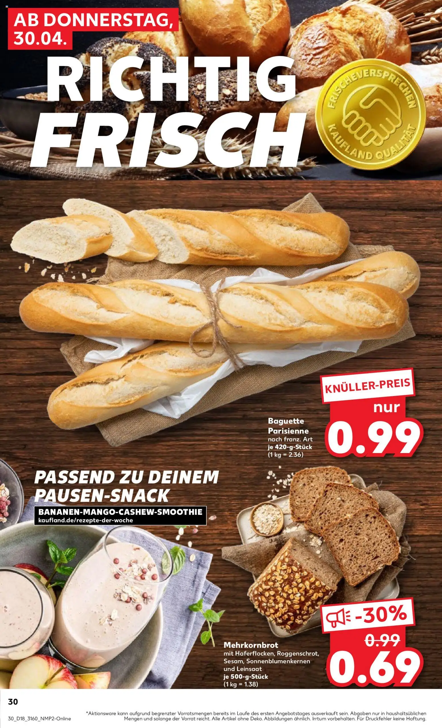 Kaufland Prospekt Berlin	 – gültig ab 30.04.2026 | Seite: 32 | Produkte: Baguette