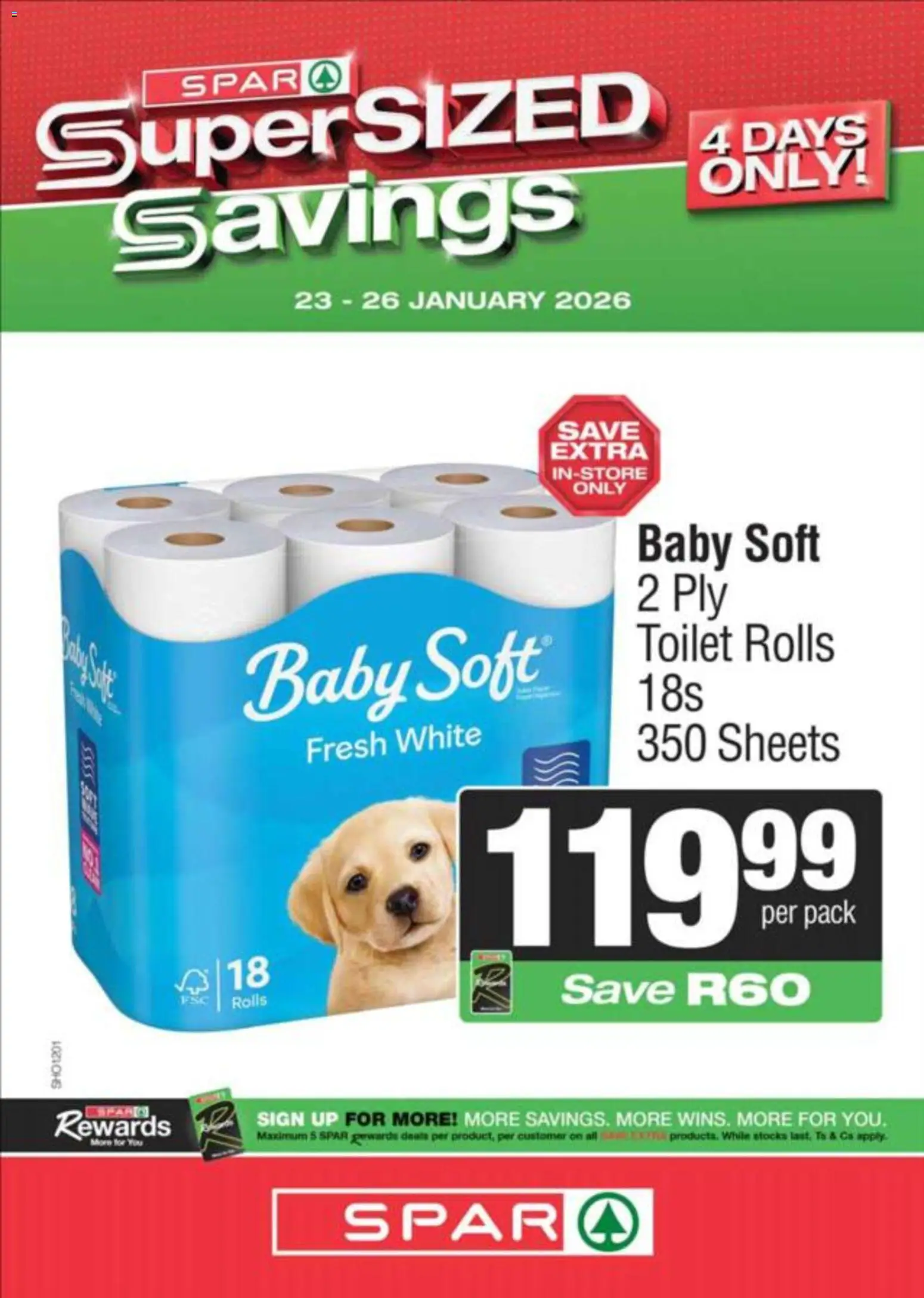 New Superspar catalogue – valid from 23.01.2026 | Page: 1 | Products: Toilet