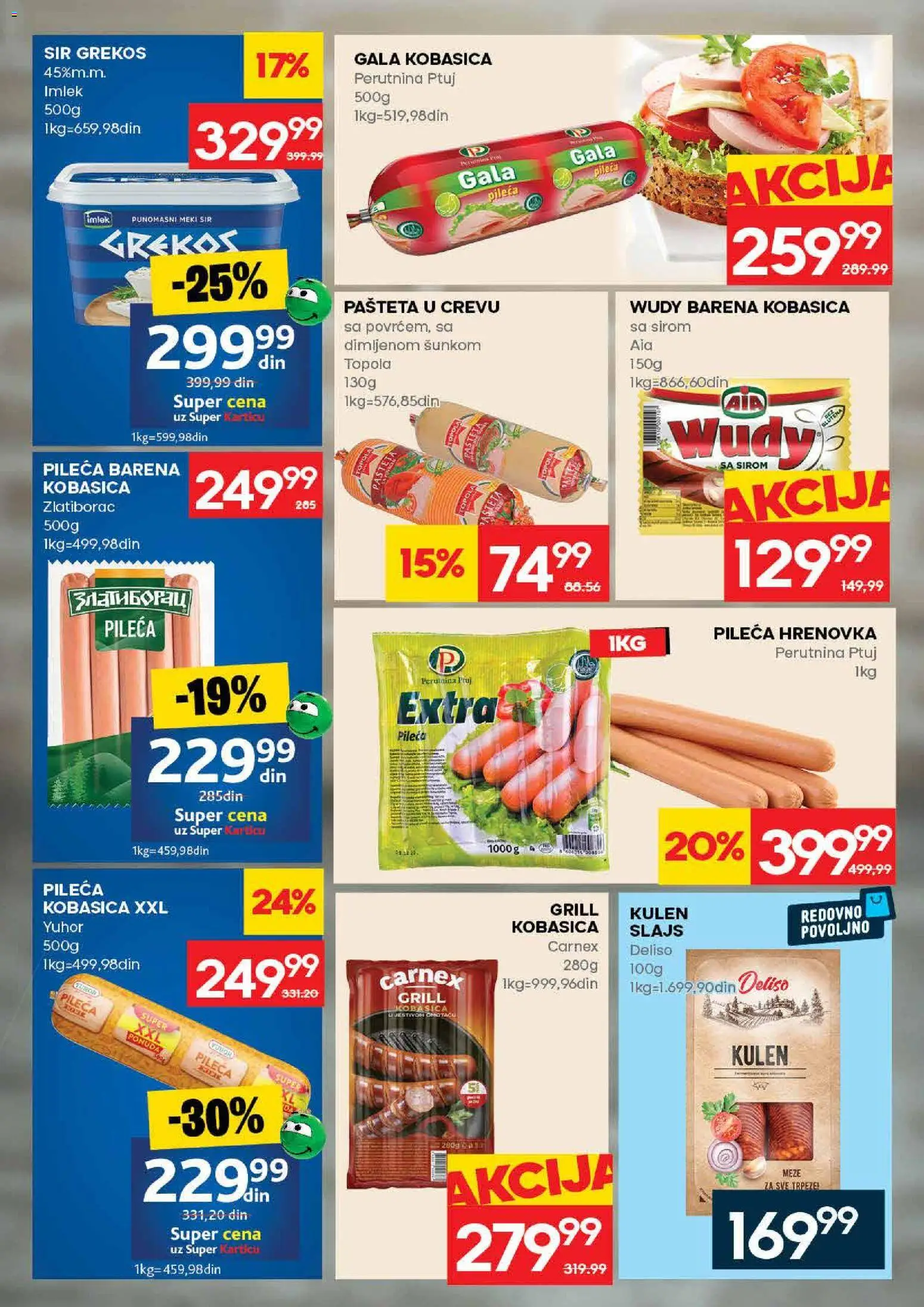 Roda katalog - važi od 23.04.2026 | Strana: 10 | Proizvode: Kulen, Sir, Kobasica, Pašteta