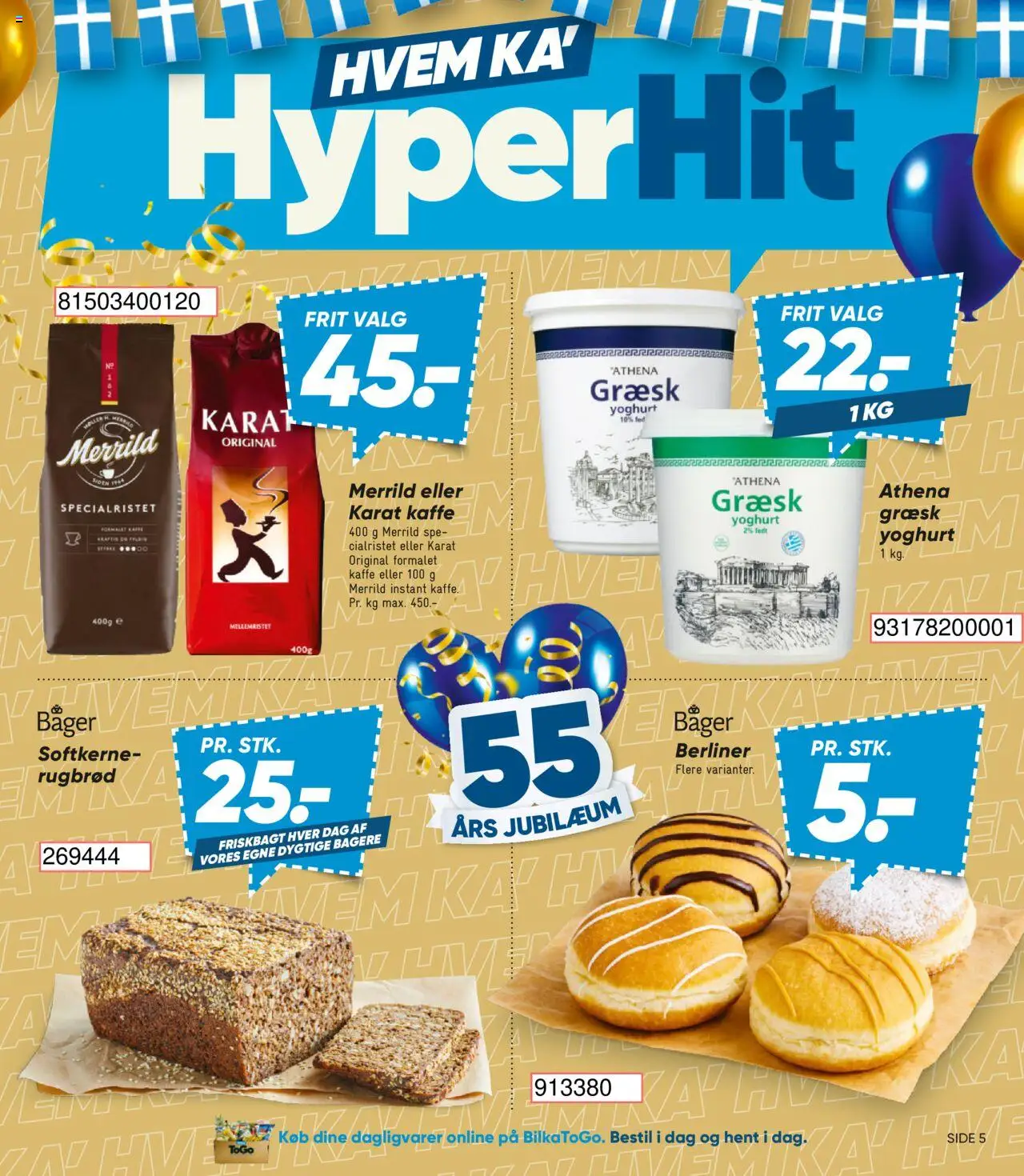 Bilka tilbudsavis – gyldig fra 03.10.2025 | Side: 5 | Produkter: Yoghurt, Kaffe, Rugbrød