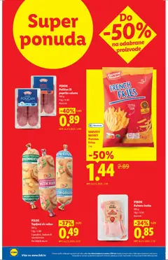 HARVEST BASKET Pommes Frites, 1 kg, Smrznuto - Pregled kataloga iz trgovine Lidl, vrijedi od 07.04.2026 | Stranica: 2 | Proizvodi: Pommes frites, Salama, Narezak, Paprika