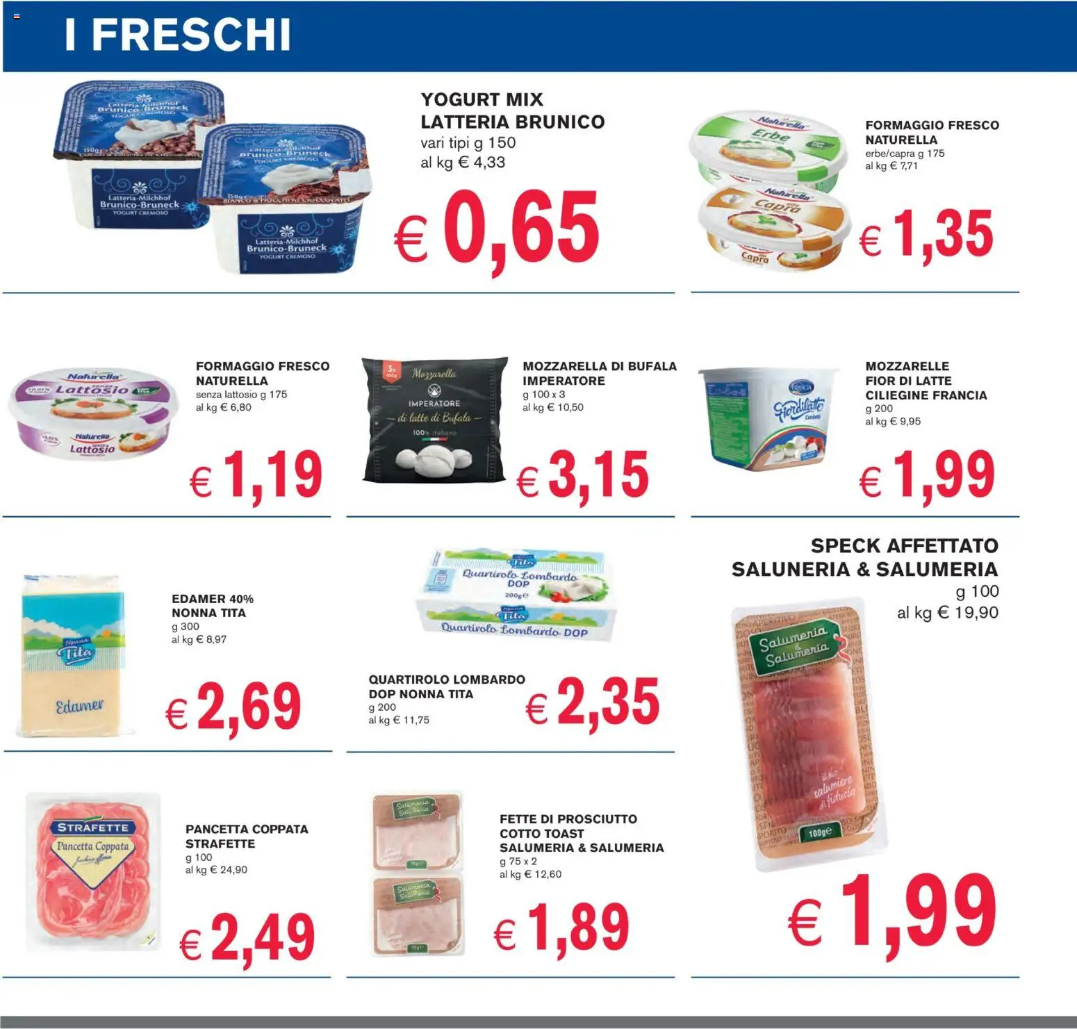 Volantino Coal del 14.11.2025 | Pagina: 6 | Prodotti: Yogurt, Pancetta, Latte, Formaggio