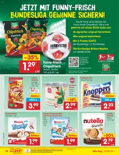 Netto Marken-Discount Prospekt 	 - gültig ab dem 18.08.2025 | Seite: 22 | Produkte: Kinder schokolade, Schokolade, Funny frisch, Nüsse