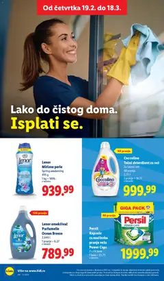 Lidl katalog - pregled Lidl kataloga - važi od 26.02.2026 | Strana: 34 | Proizvode: Deterdžent, Tečni deterdžent, Lenor, Persil