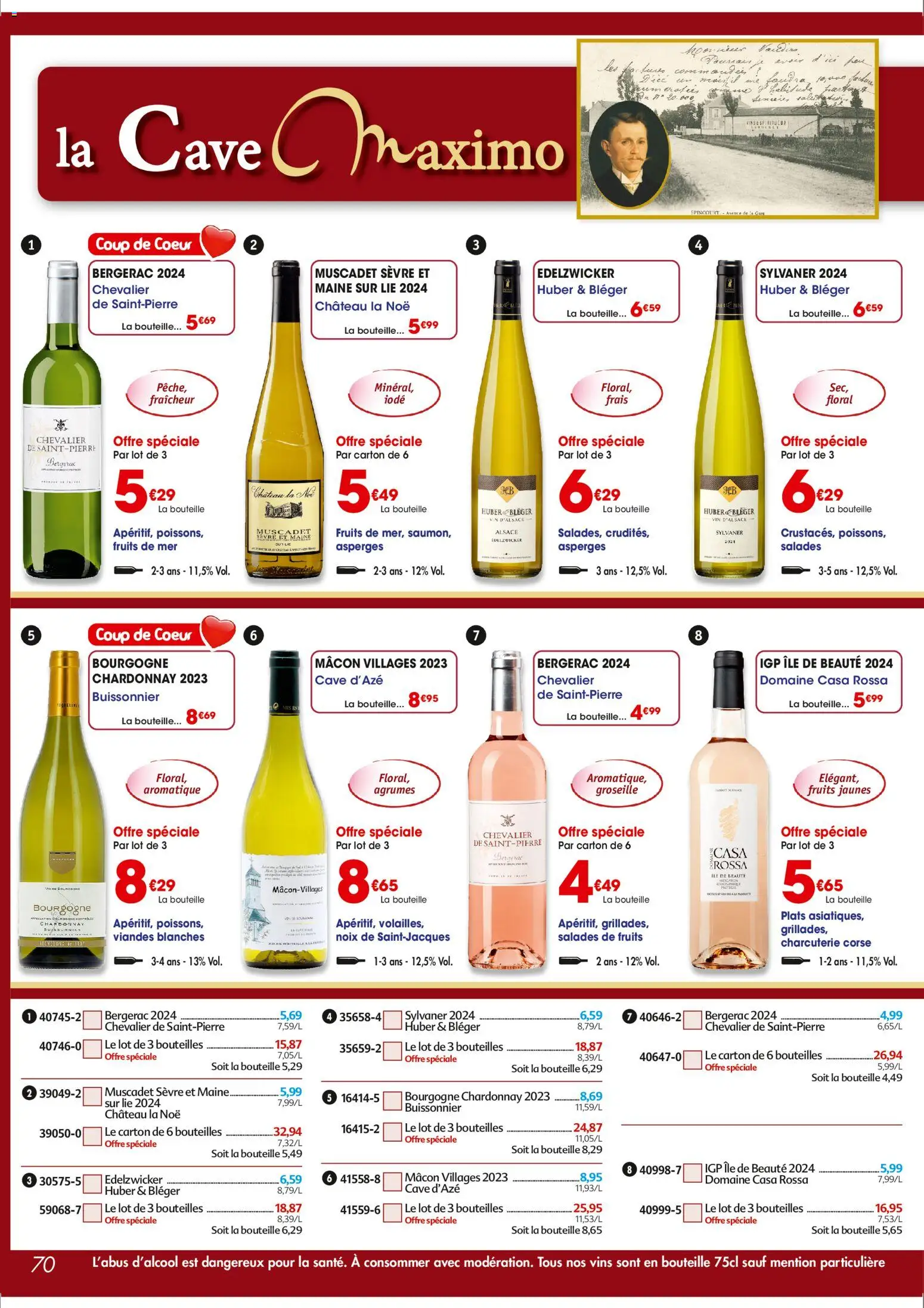 {H1} | Page: 70 | Produits: Fruits de mer, Groseille, Vin, Noix