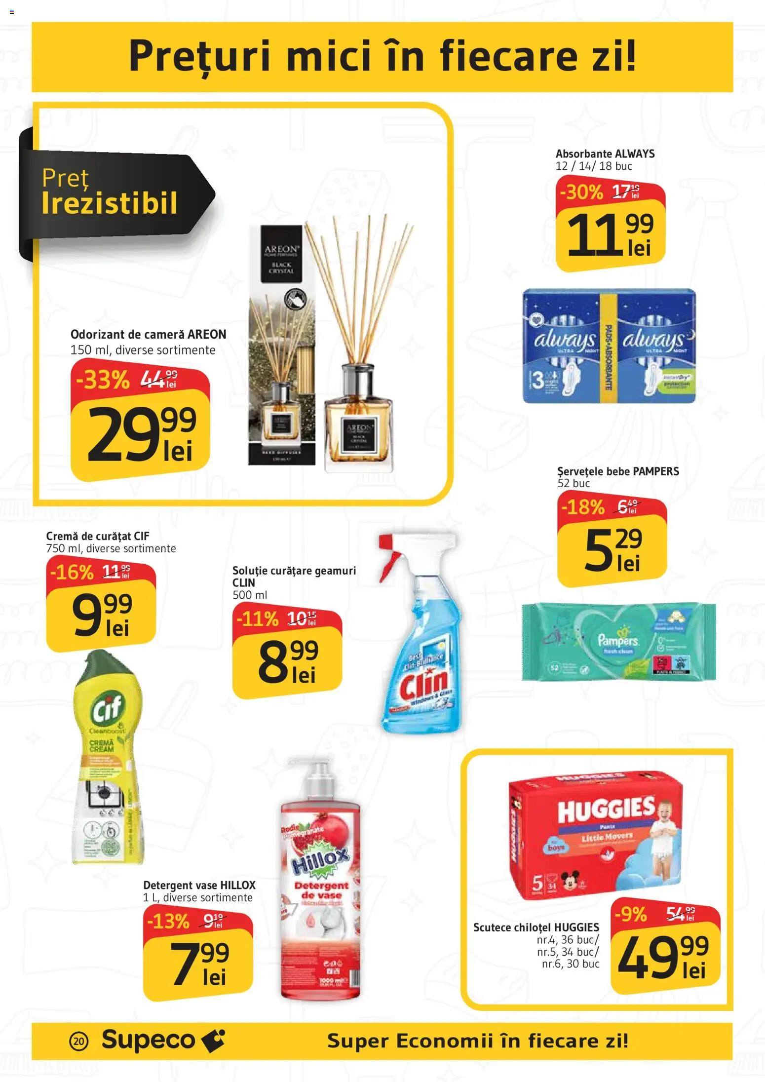 Noul catalog Supeco – valabil de la 30.04.2026 | Pagină: 20 | Produse: Cameră, Mici, Cremă, Absorbante