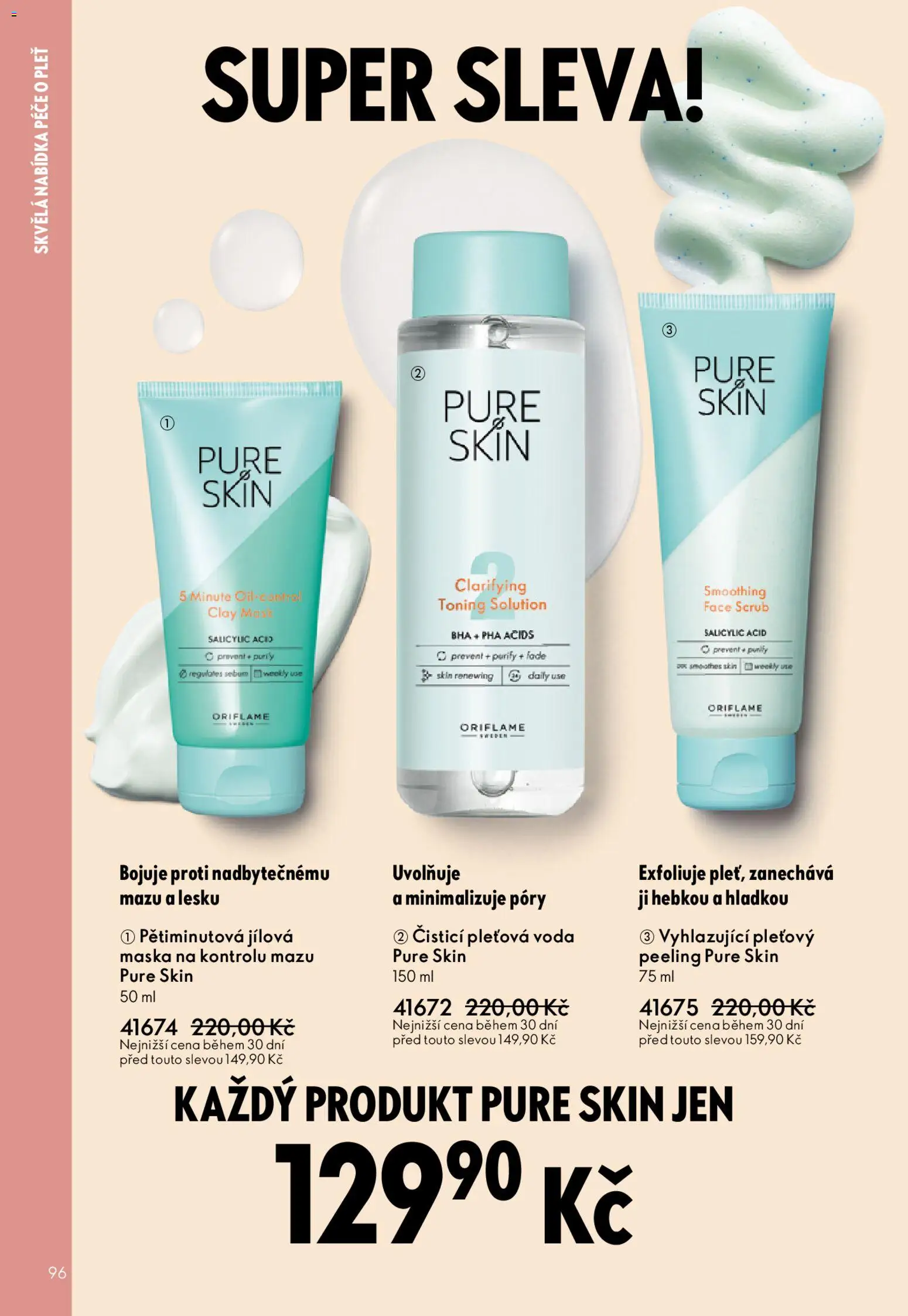 Oriflame katalog č.15/2025 od 22.10.2025 | Strana: 96 | Produkty: Voda, Maska, Peeling