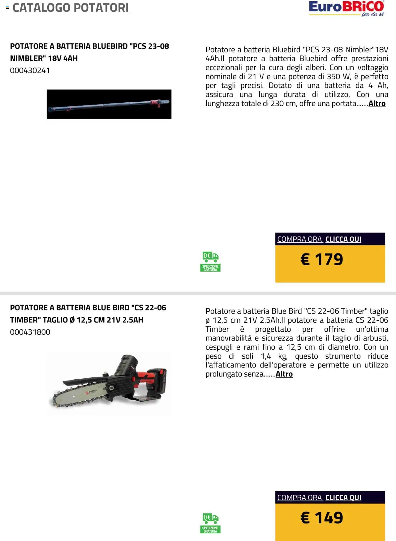 Volantino Eurobrico del 23.07.2025 | Pagina: 27 | Prodotti: Batteria
